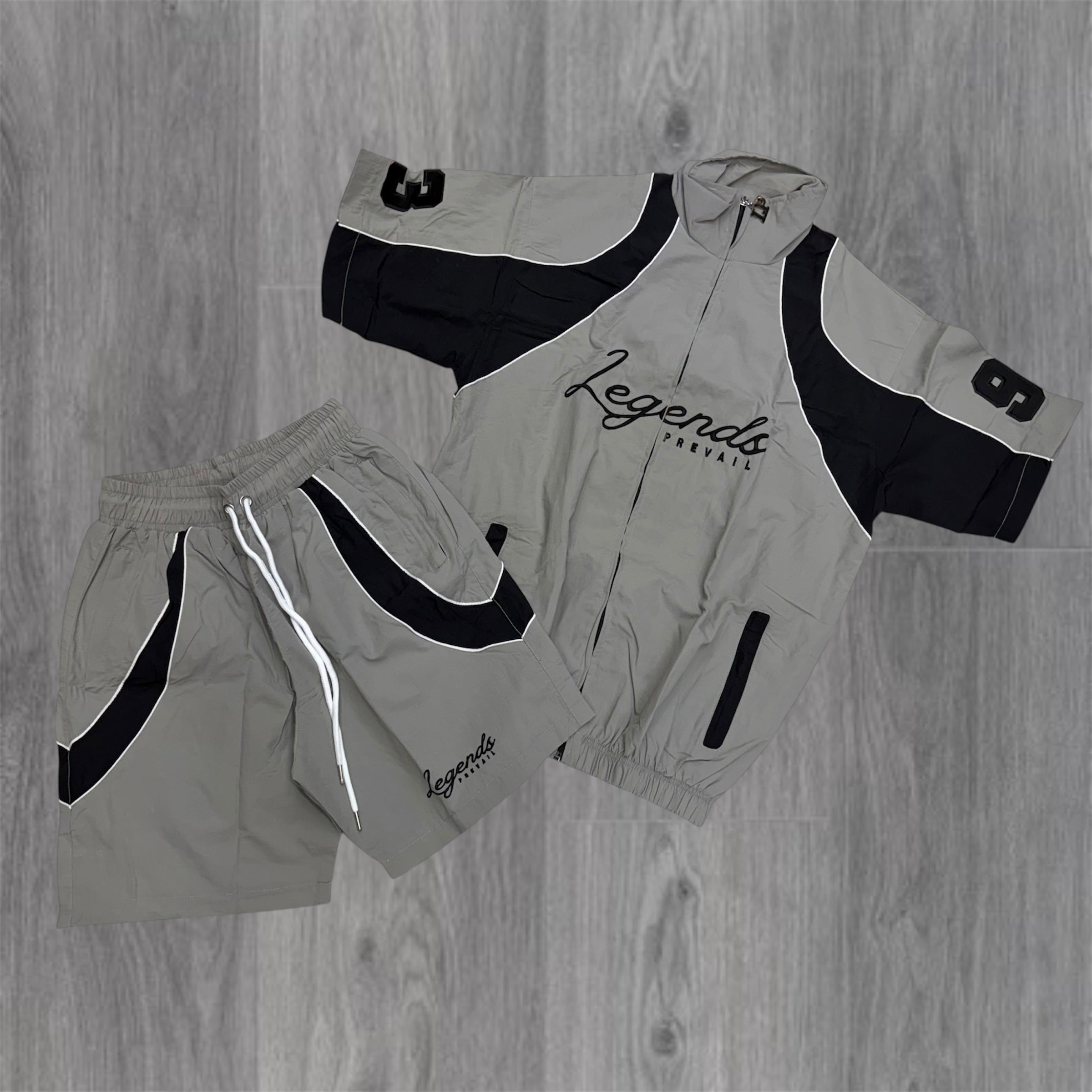 Prevail - LP Windbreaker Set - Grey/Black