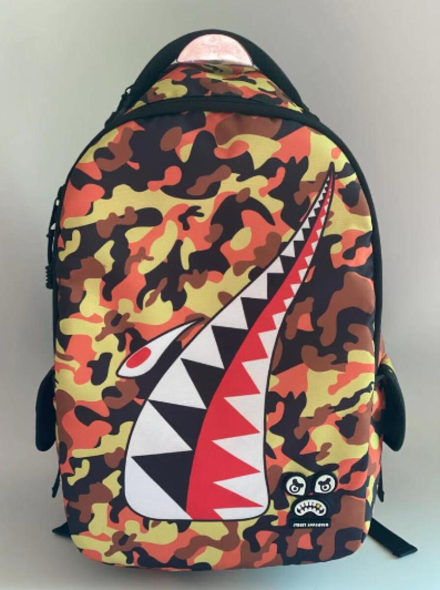 Approved Backpack shark Camo Orange