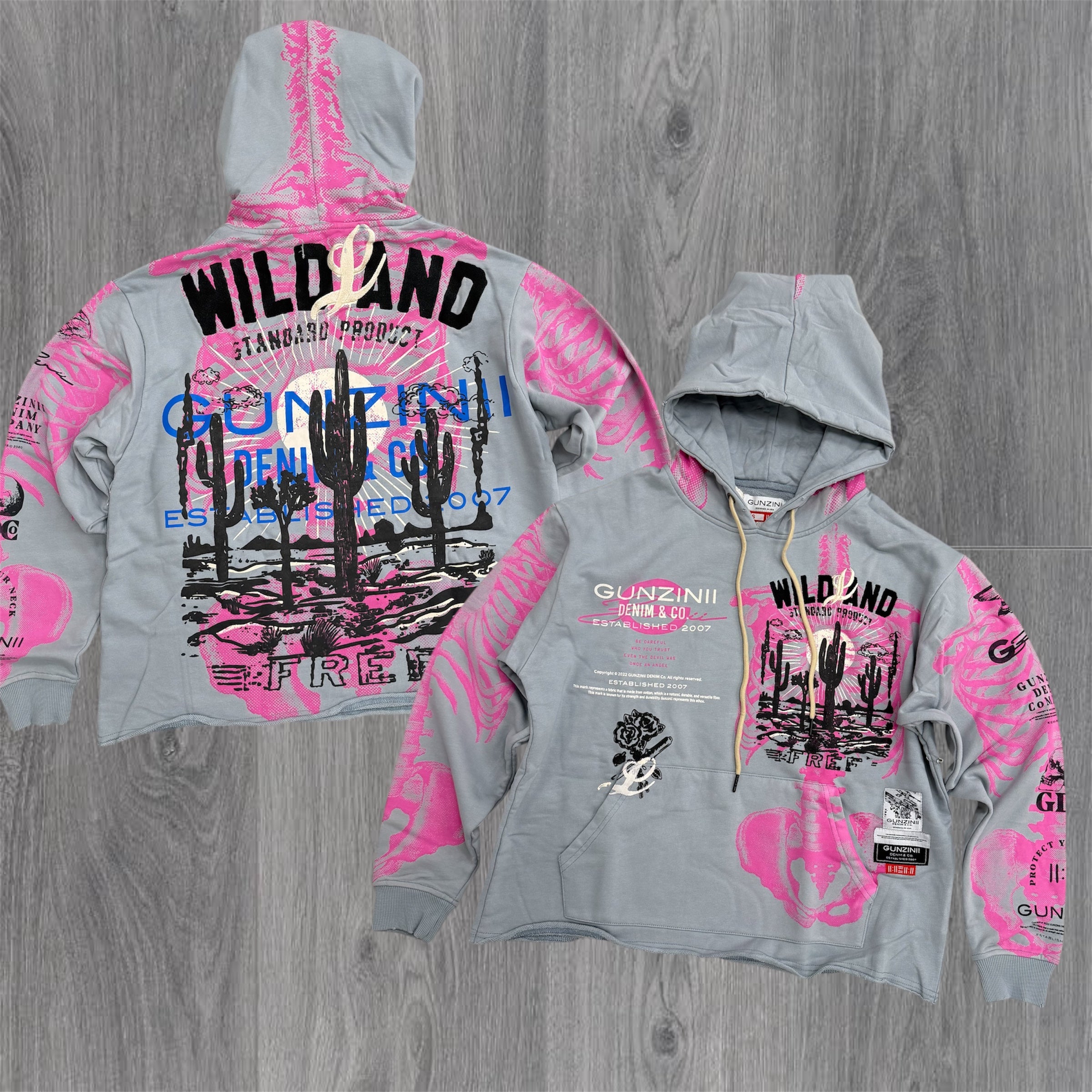 Gunzini - WILD Hoodie - LT. Grey - Gz859
