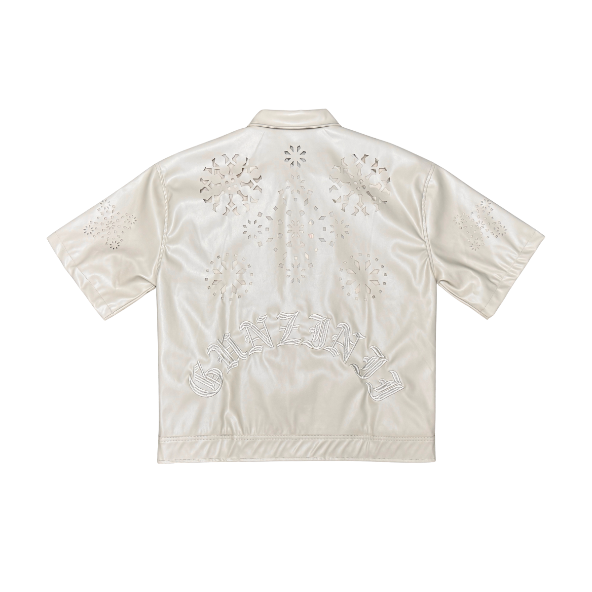 Gunzini - Stacked PU Leather Set - bone - Gz1047 gc1046