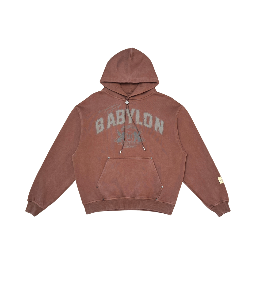 WRATHBOY - Babylon Hoodie - Brown - 053 Z