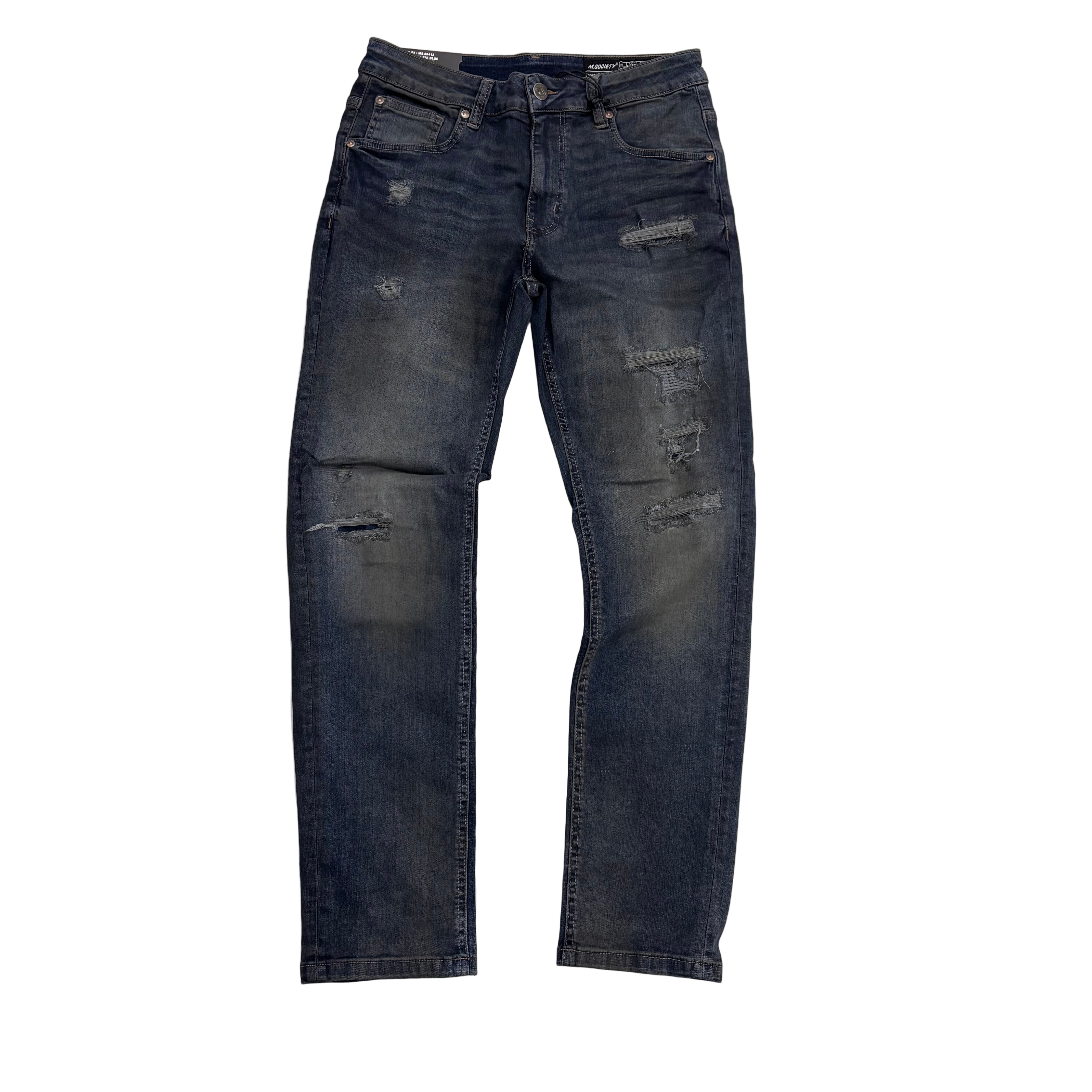 MS Denim Jeans - Skinny Fit - Slate Blue - MS80412