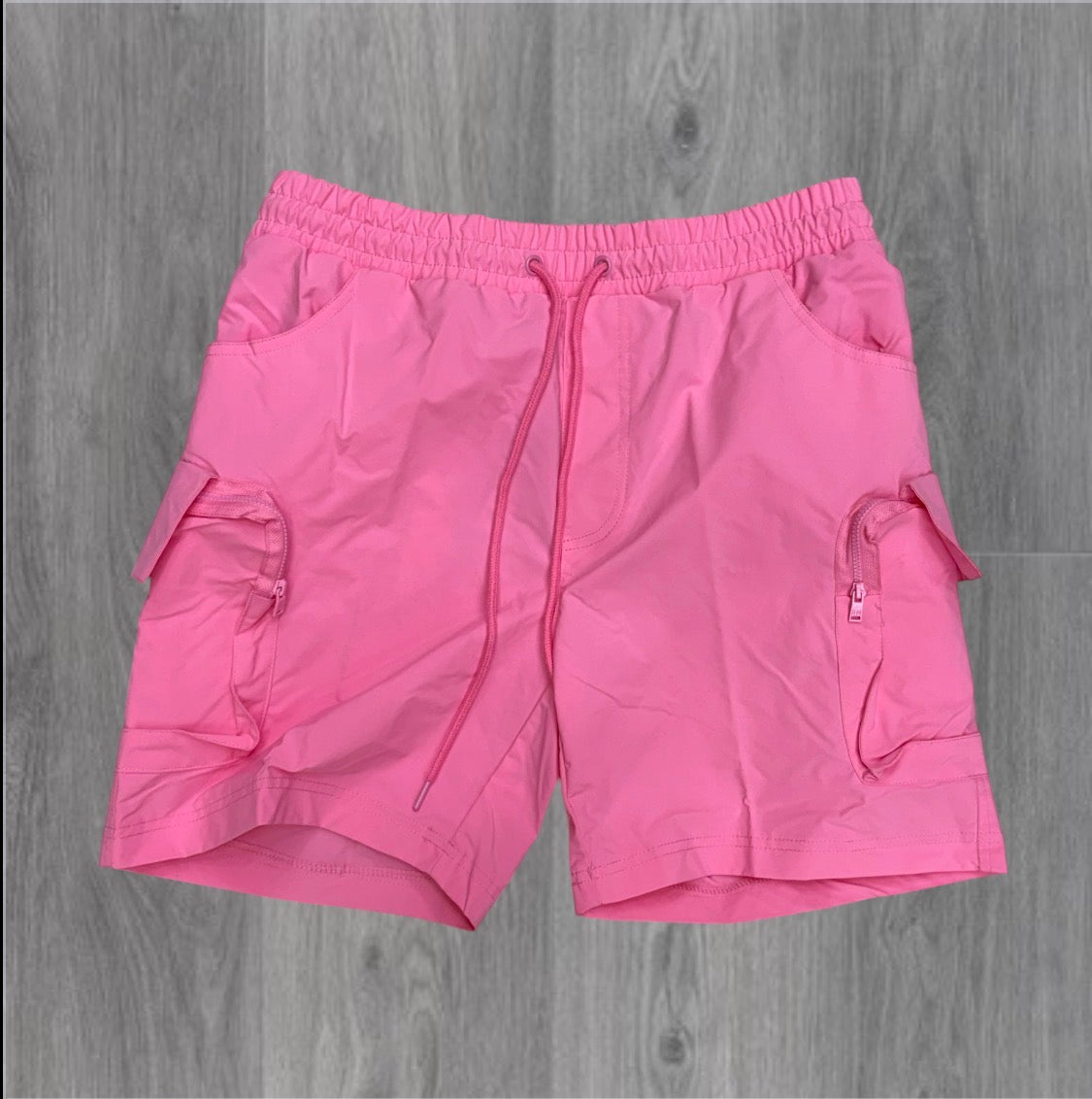Rebel - Utility Nylon Shorts - Pink - 911