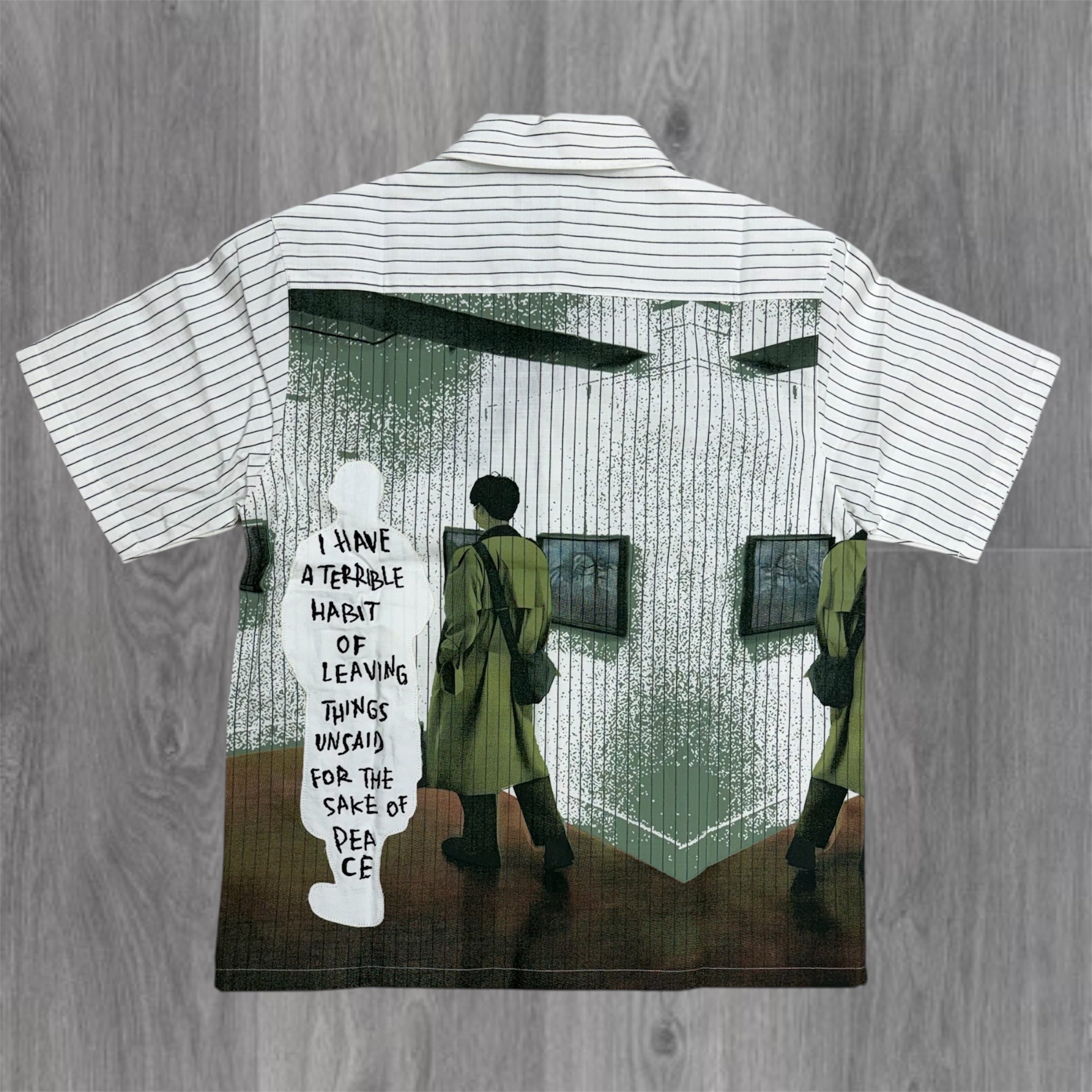 Valabasas - Peace Habit Button Down - White