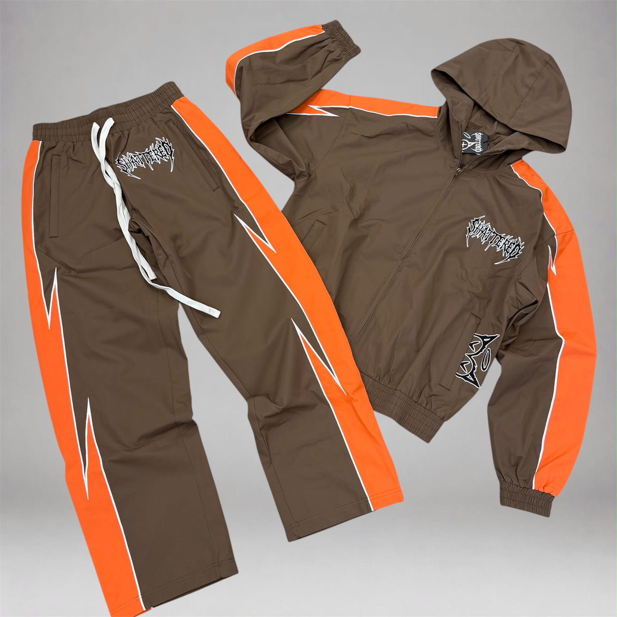 Shattered - Classic Heart Windbreaker Set - Brown