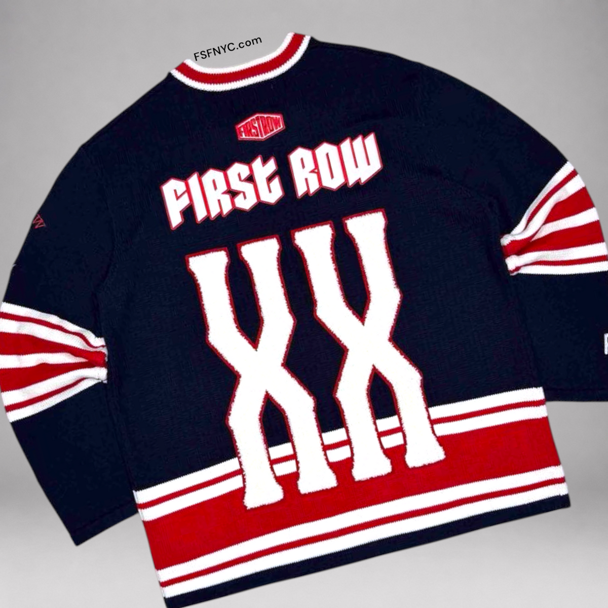 FR - Knit Sweater “XX” - Navy - 002