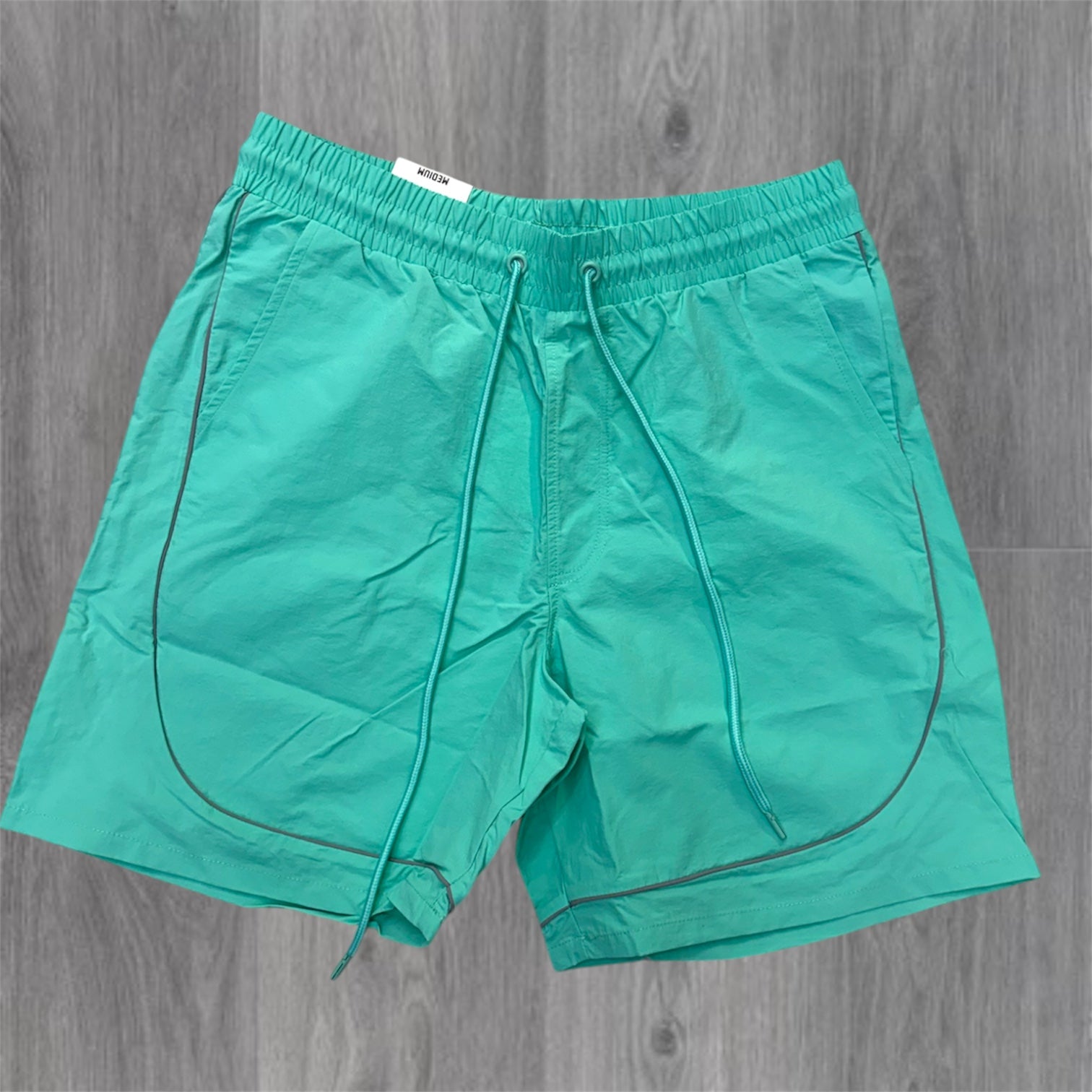 Rebel - piping Windbreaker Shorts - Mint - 902