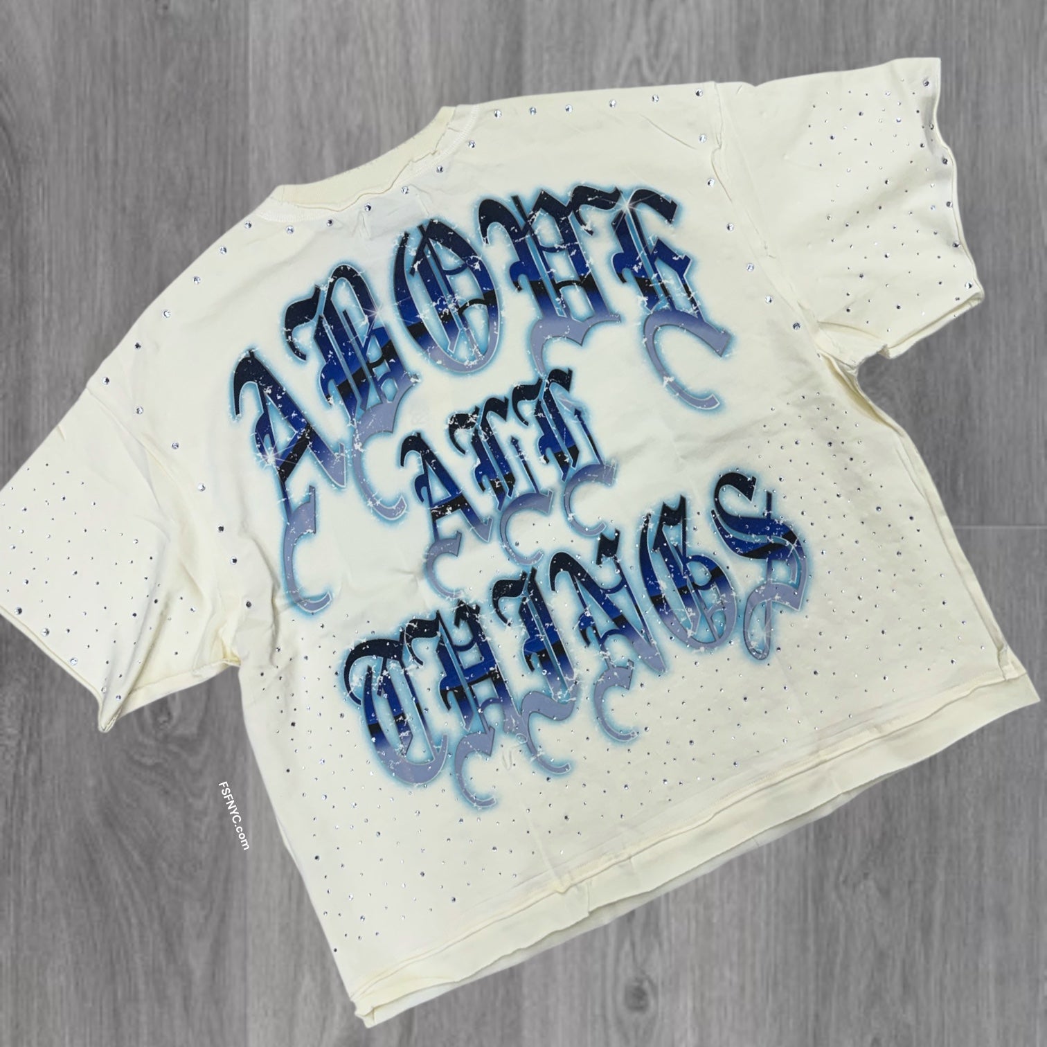 FR - Sky-borne Oversized Crop T-shirt - Sand -2257