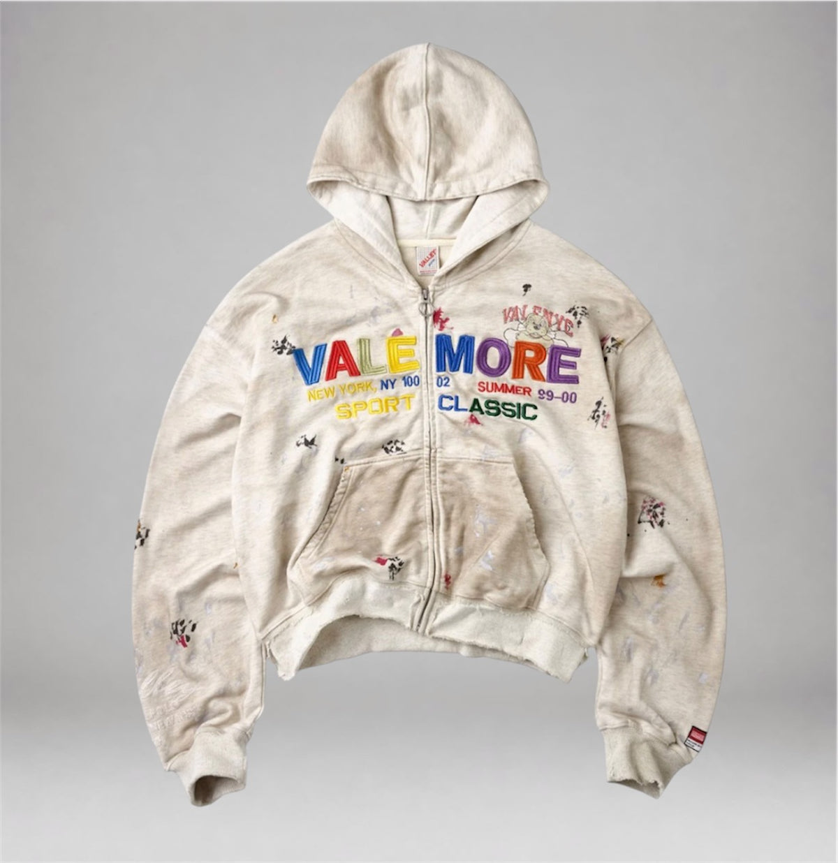 Vale - Sunday Zip Up Hoodie - White