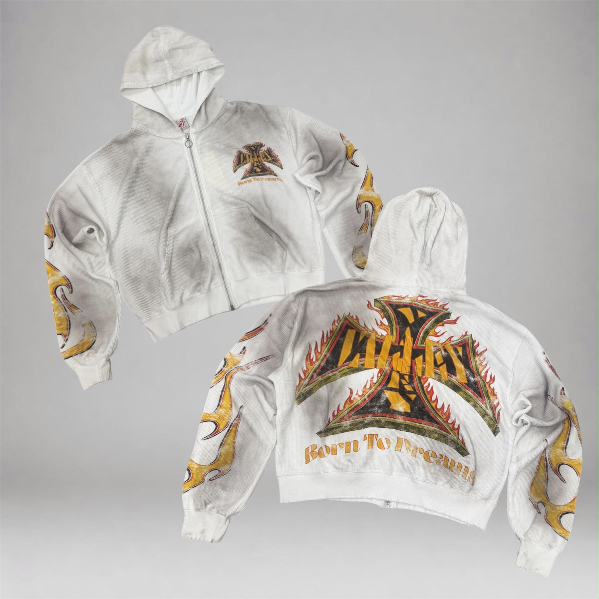 Vale - Reborn Knit Hoodie - White