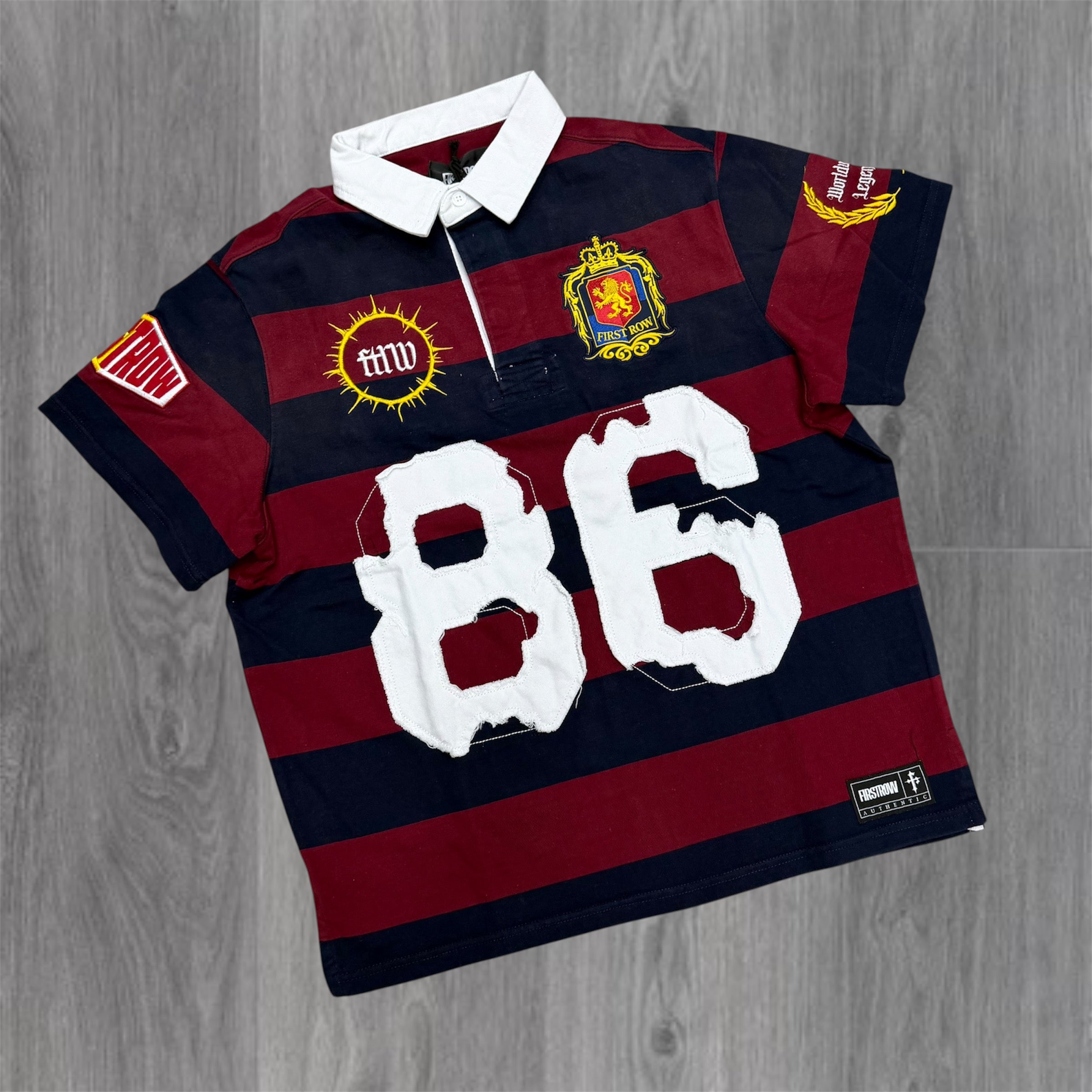 FR - 86 Polo Tee - Burgundy 1002