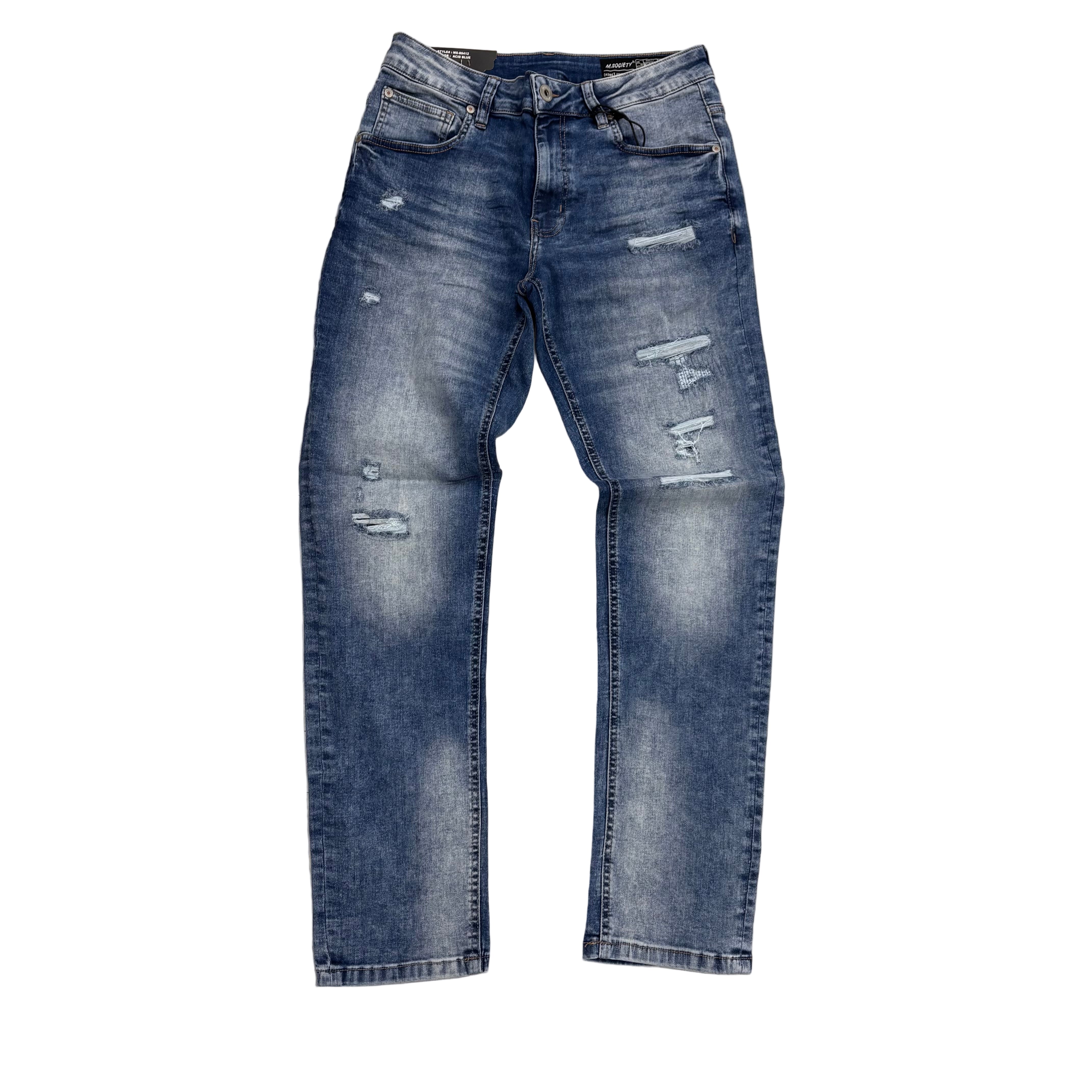 MS Denim Jeans - Skinny Fit - Acid Blue - MS80412