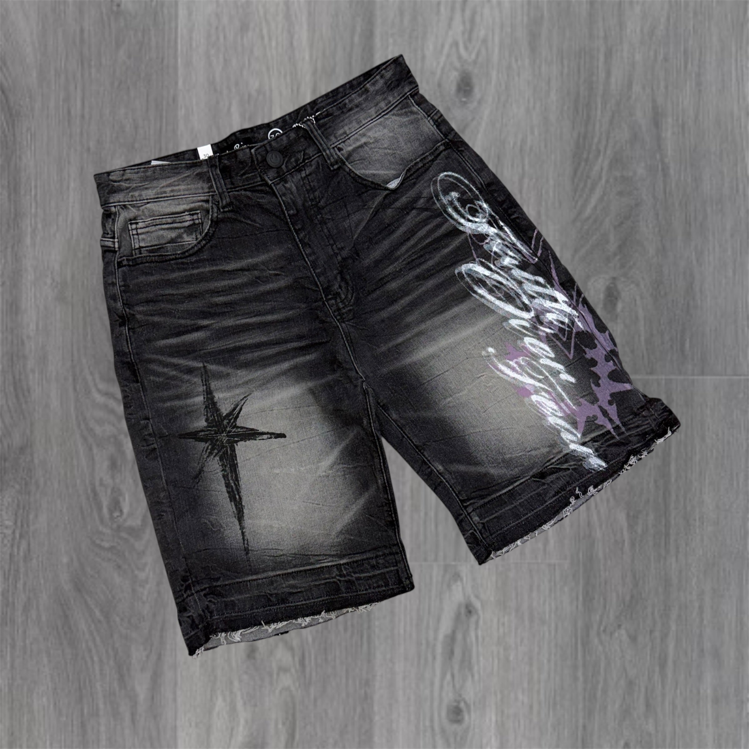Rise - Faith Over Fear Denim Shorts - Sha.BL - F558z