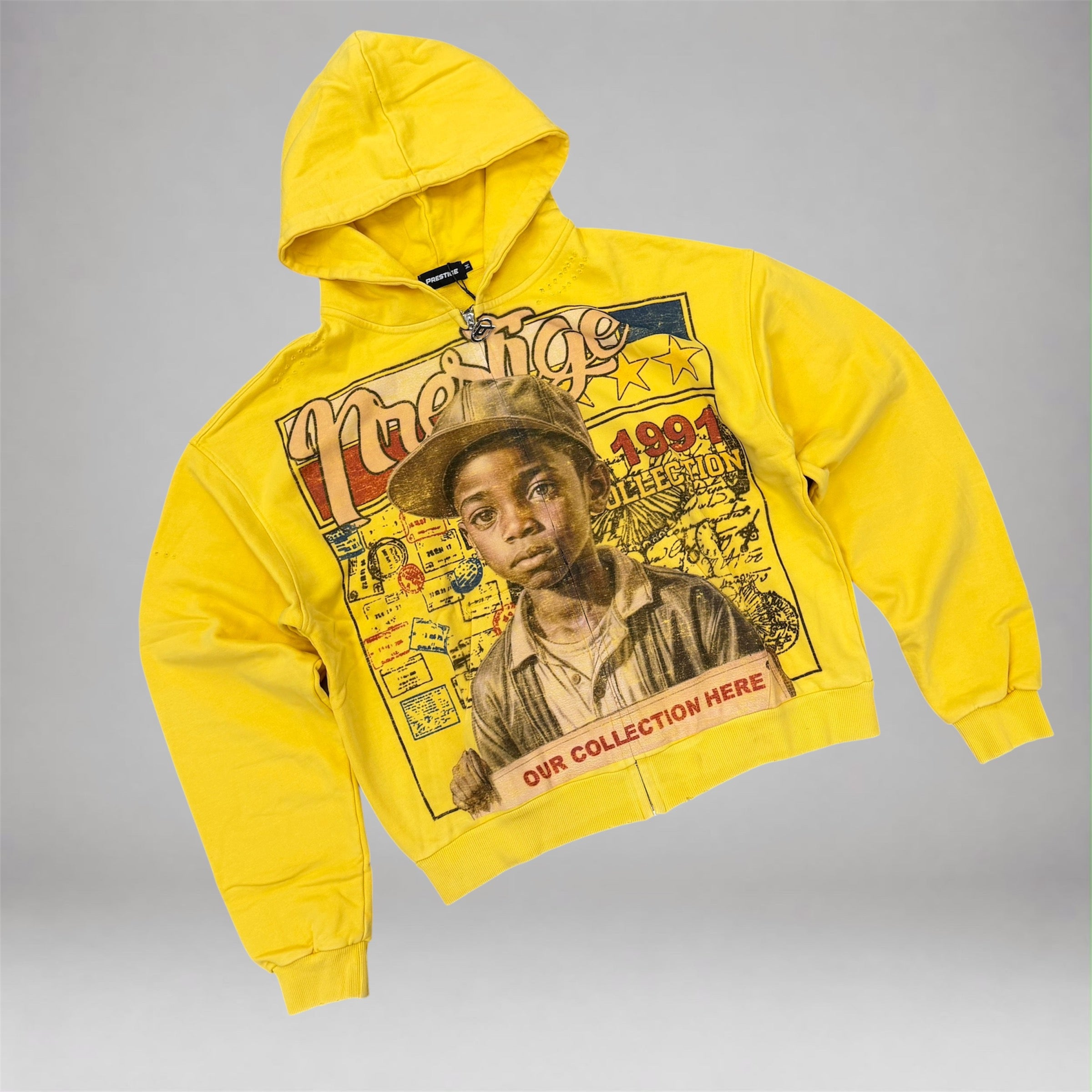 PRESTIGE - Young General Zip Hoodie - Yellow
