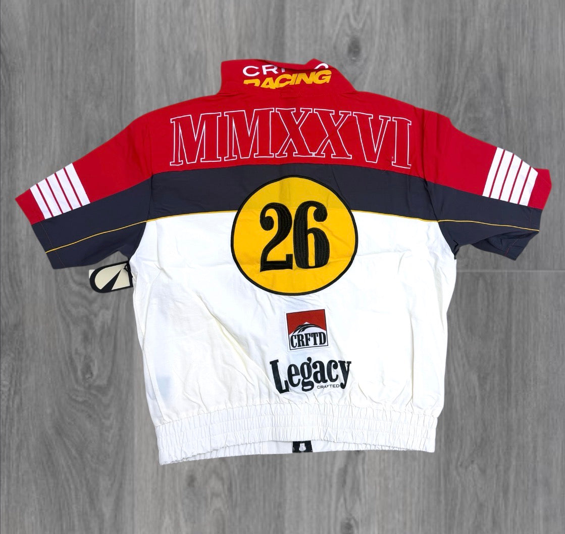 Crafted - Windbreaker Racing Short Set - Off White - 572 571