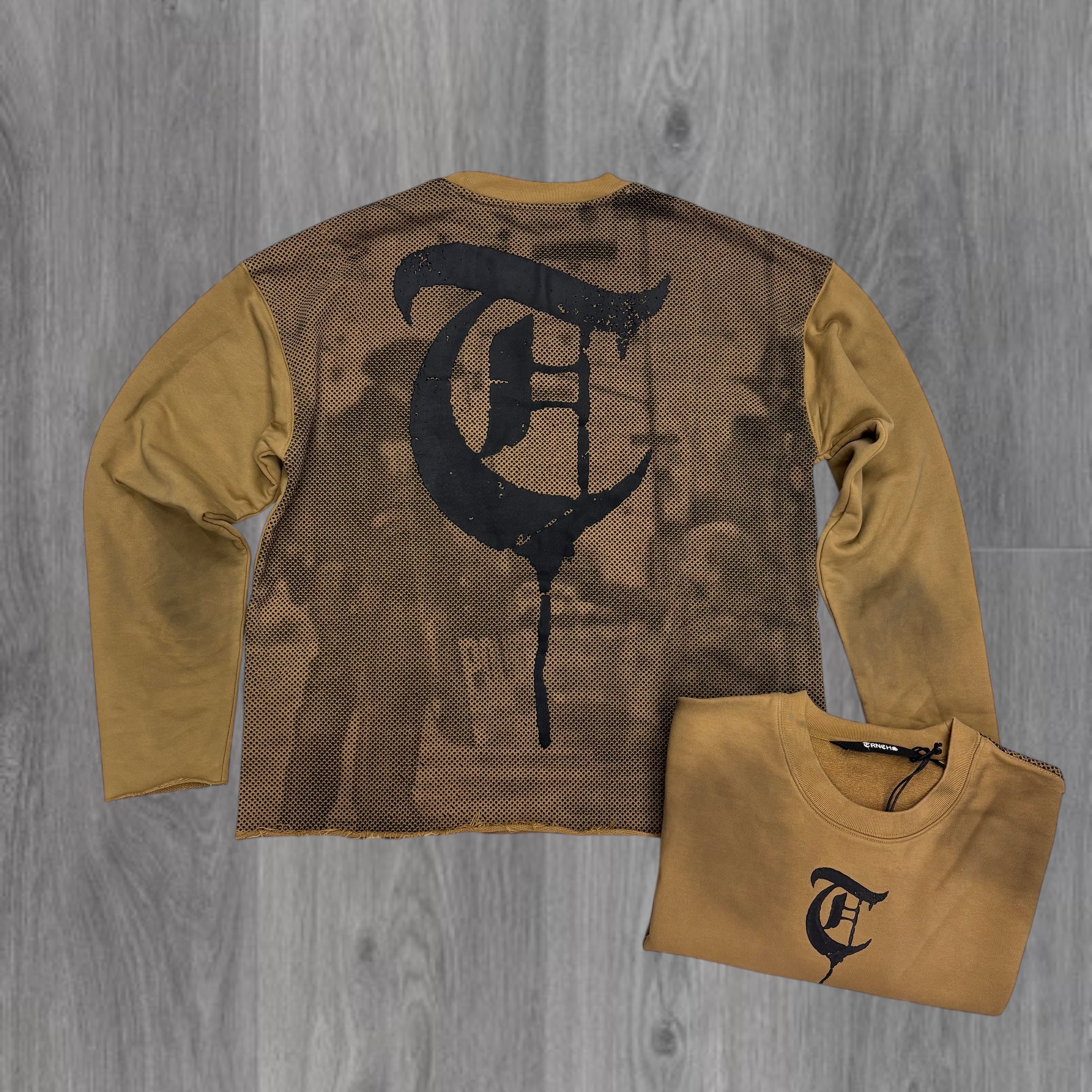 TRNCHS - REFUSE SILENCE Crewneck - KHKI - 08