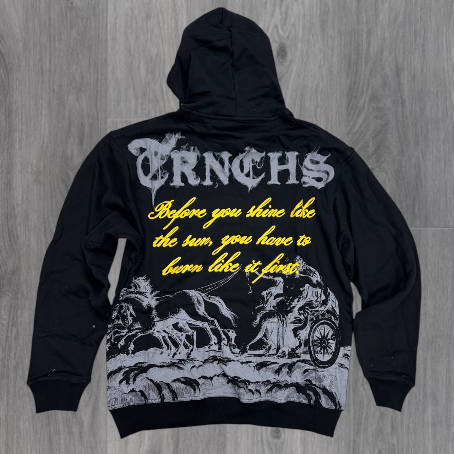 Trnchs - BURN LIKE SUN Hoodie - BLK - 04