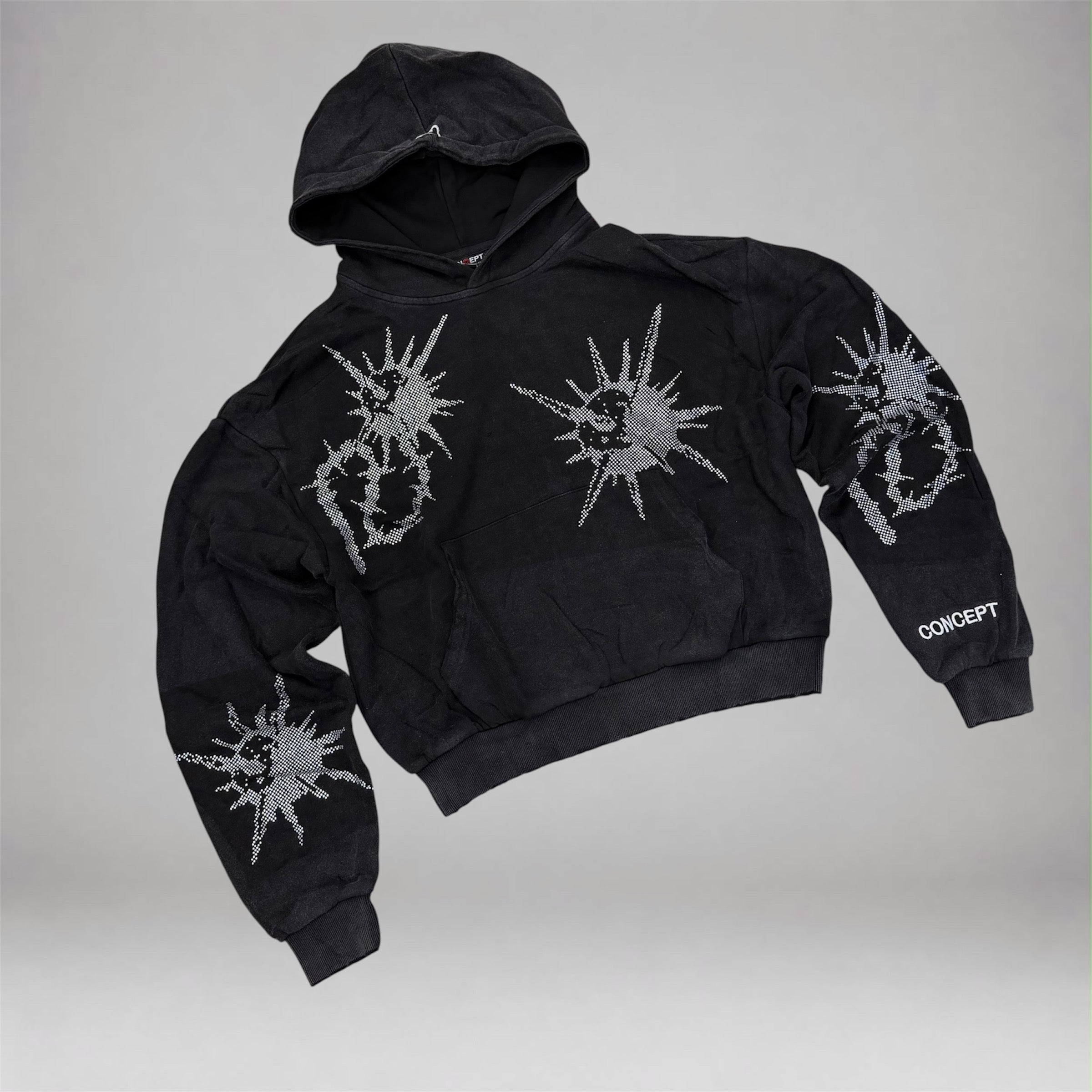 Con - Flail Hoodie - Black Wash 12