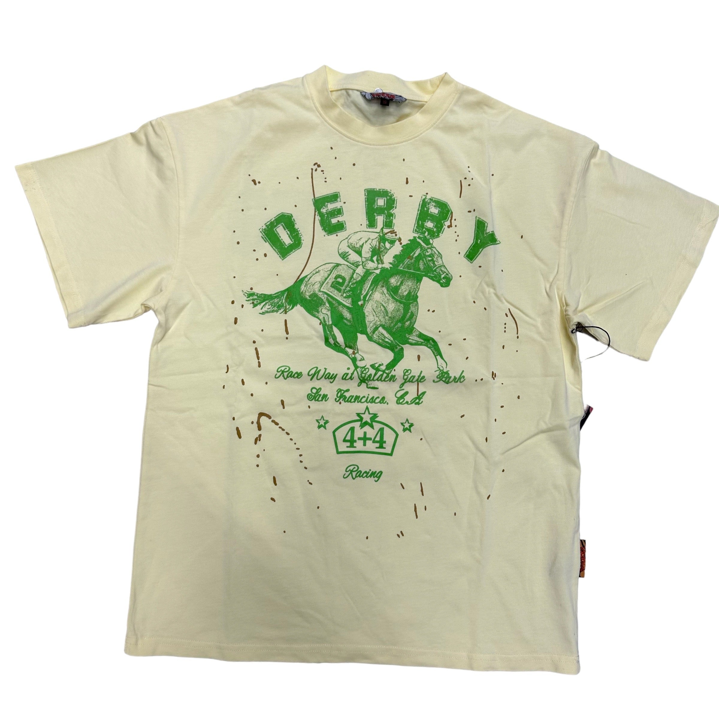Vicious Derby Distressed oversize T-shirt Butter  450