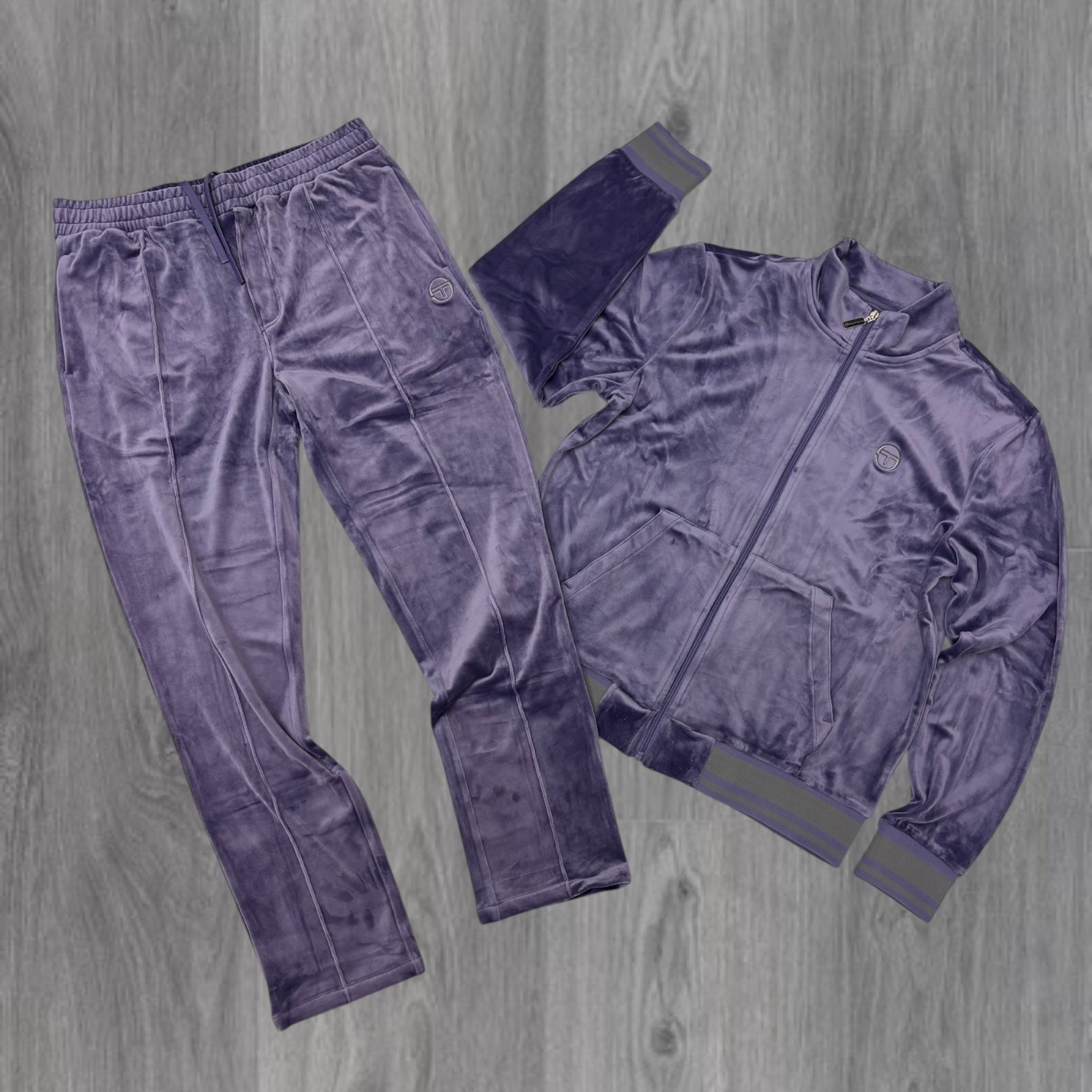 Sergio Tacchini - Viaggioa Velour Track Set - Heron