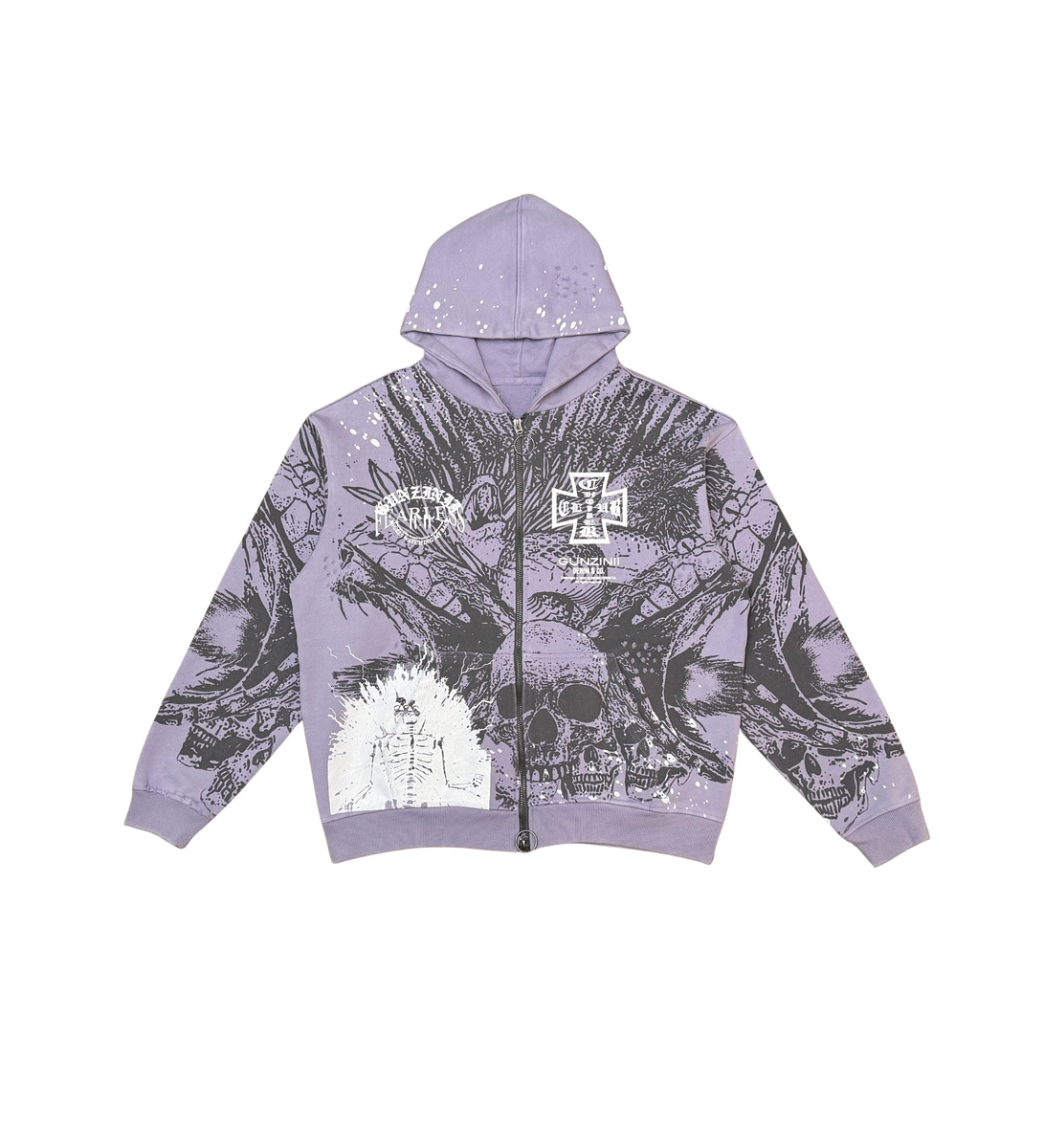 Gunzinii - Zip Hoodie - Lavender - GZ544