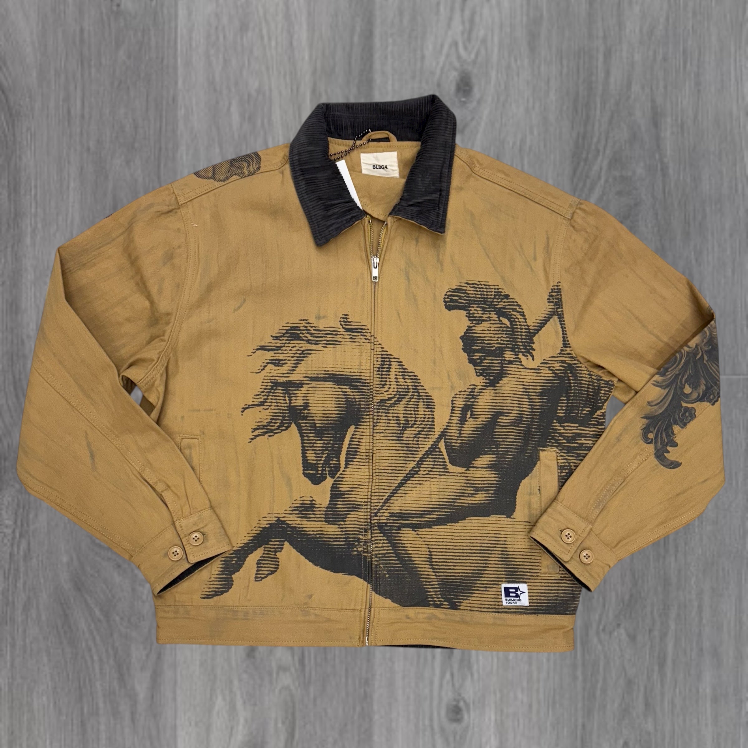 BLDG4 - ANTIQUE Canvas Jacket - KHKI - 6300