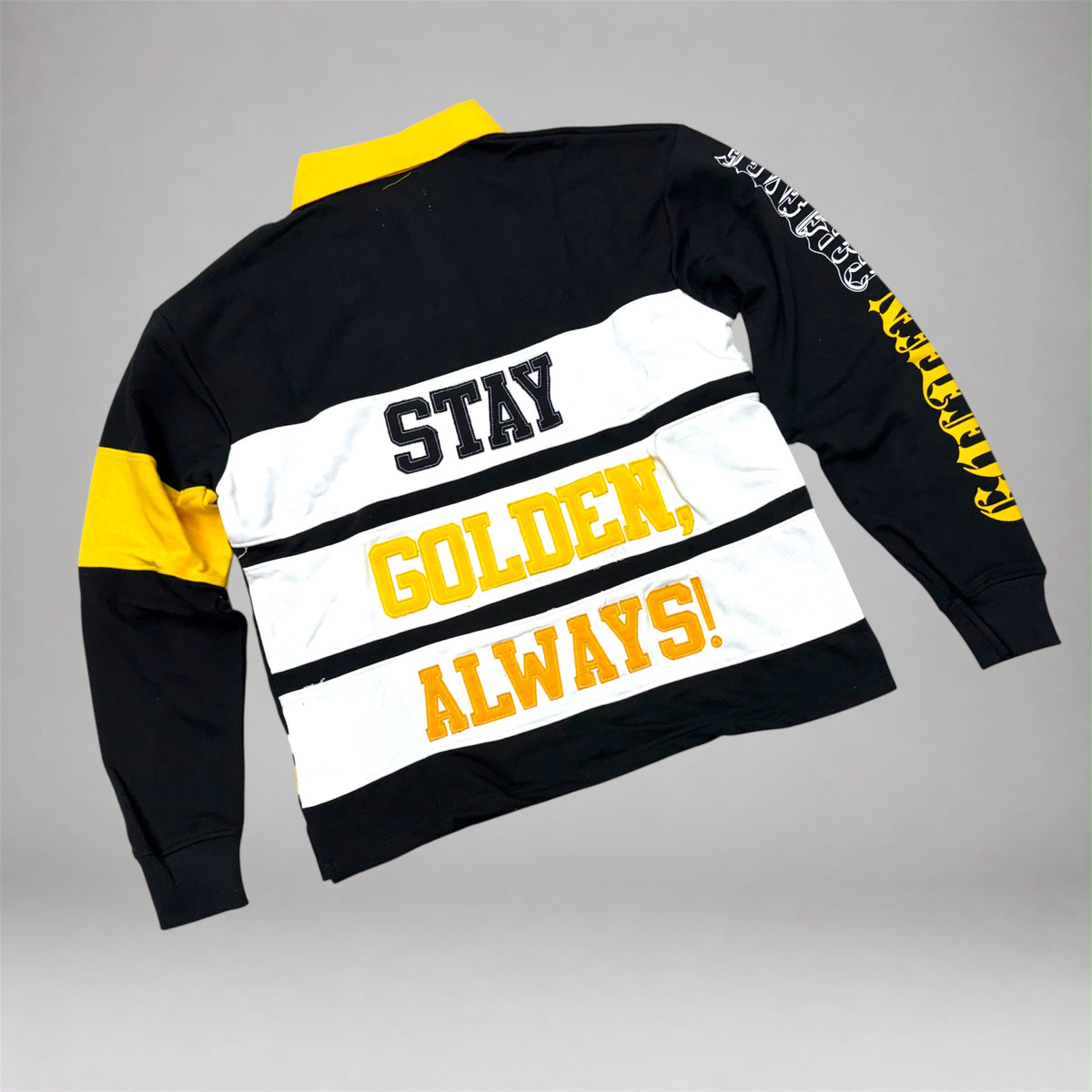 KRYPT - Polo Longsleeve - Black/Yellow 608