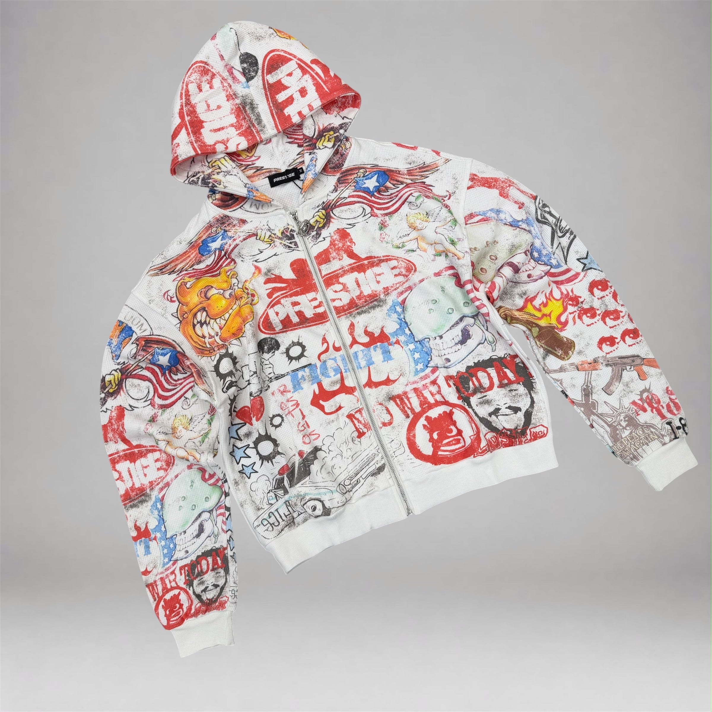 PRESTIGE - Renegade Waffle Zip Hoodie - Rene