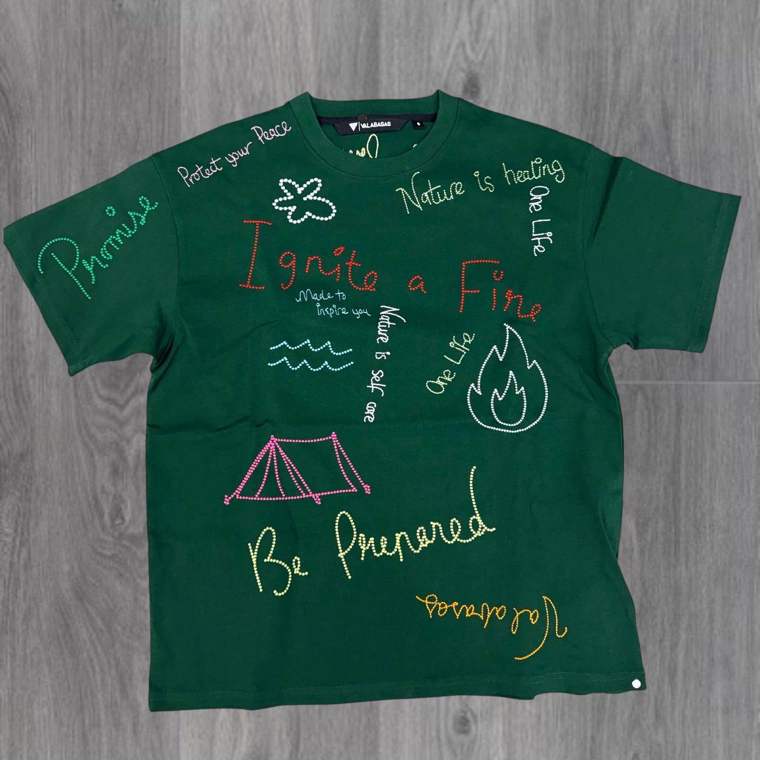 Valabasas - Trailborn T-shirt - Dk Green - 1076