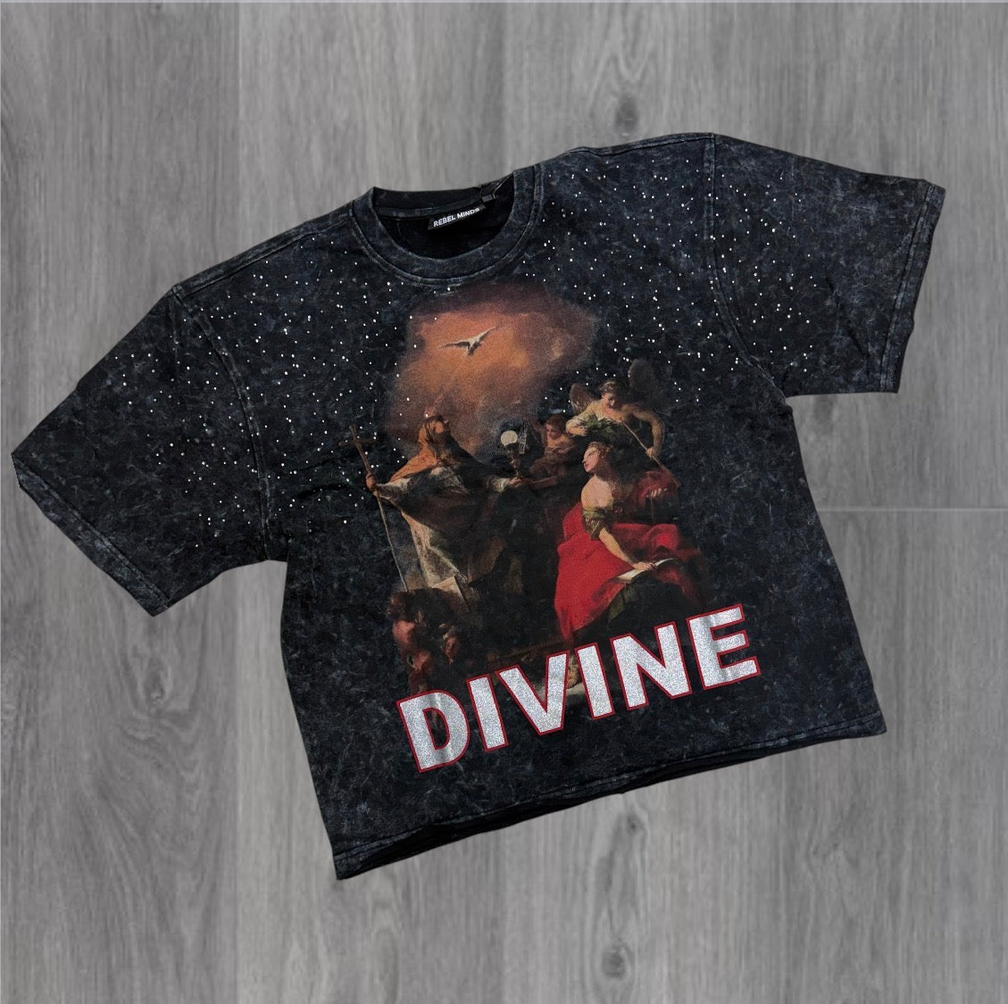 R - The Divine T-shirt - Black - 105