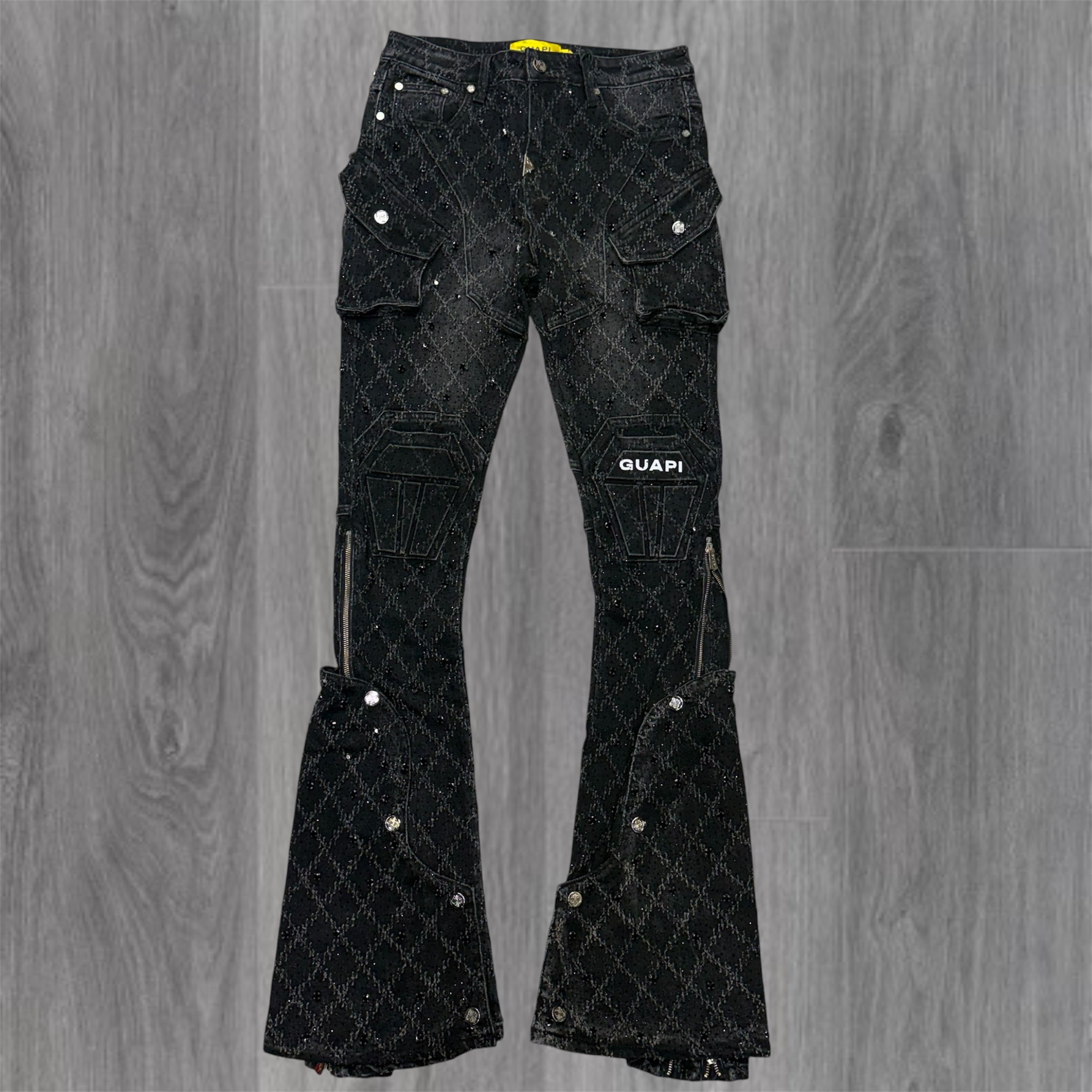 GUAPI - Obsidian Embellish Denim - Black Coffin