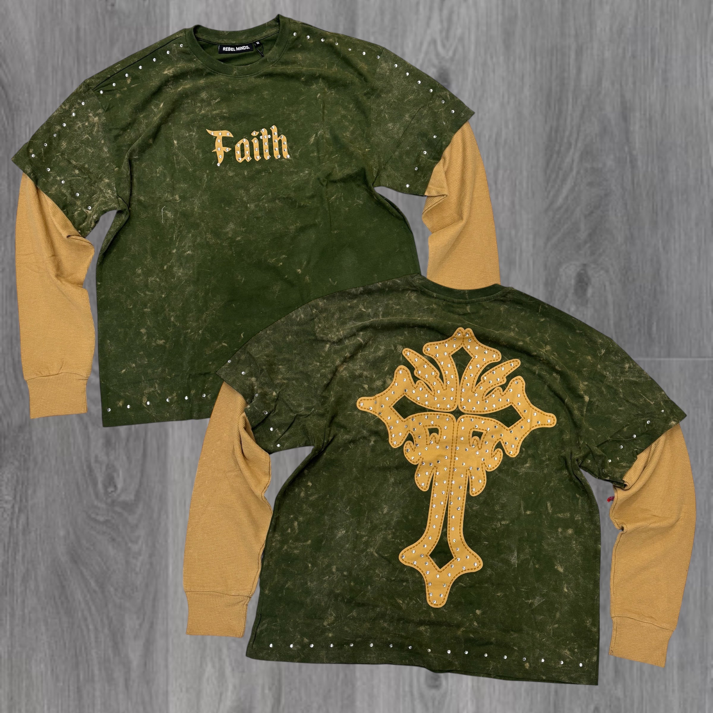 REBEL - Faith L/S Tee - Olive - 270