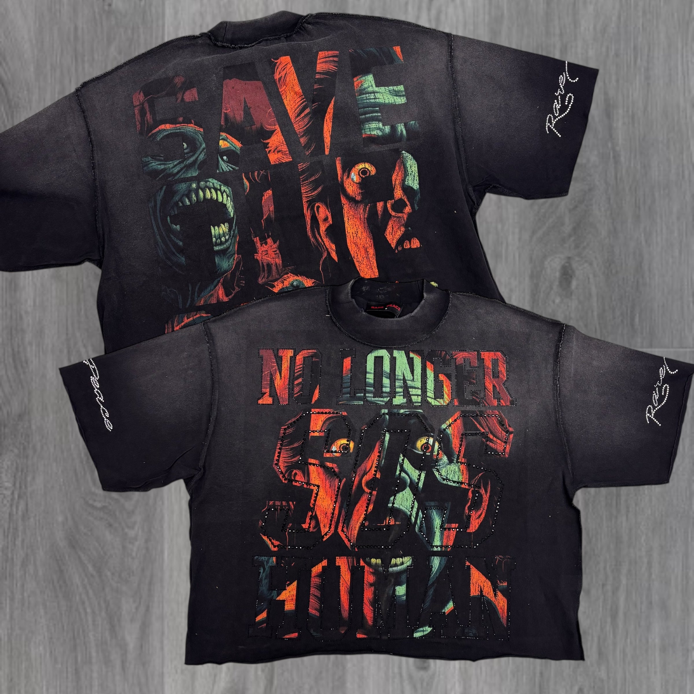 RARE PEACE - SOS Tee - BLK - 5051 z