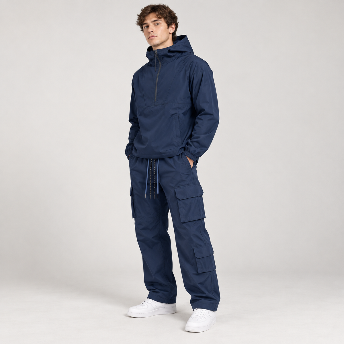 Baruda - windbreaker Anorak Set - Navy - 802