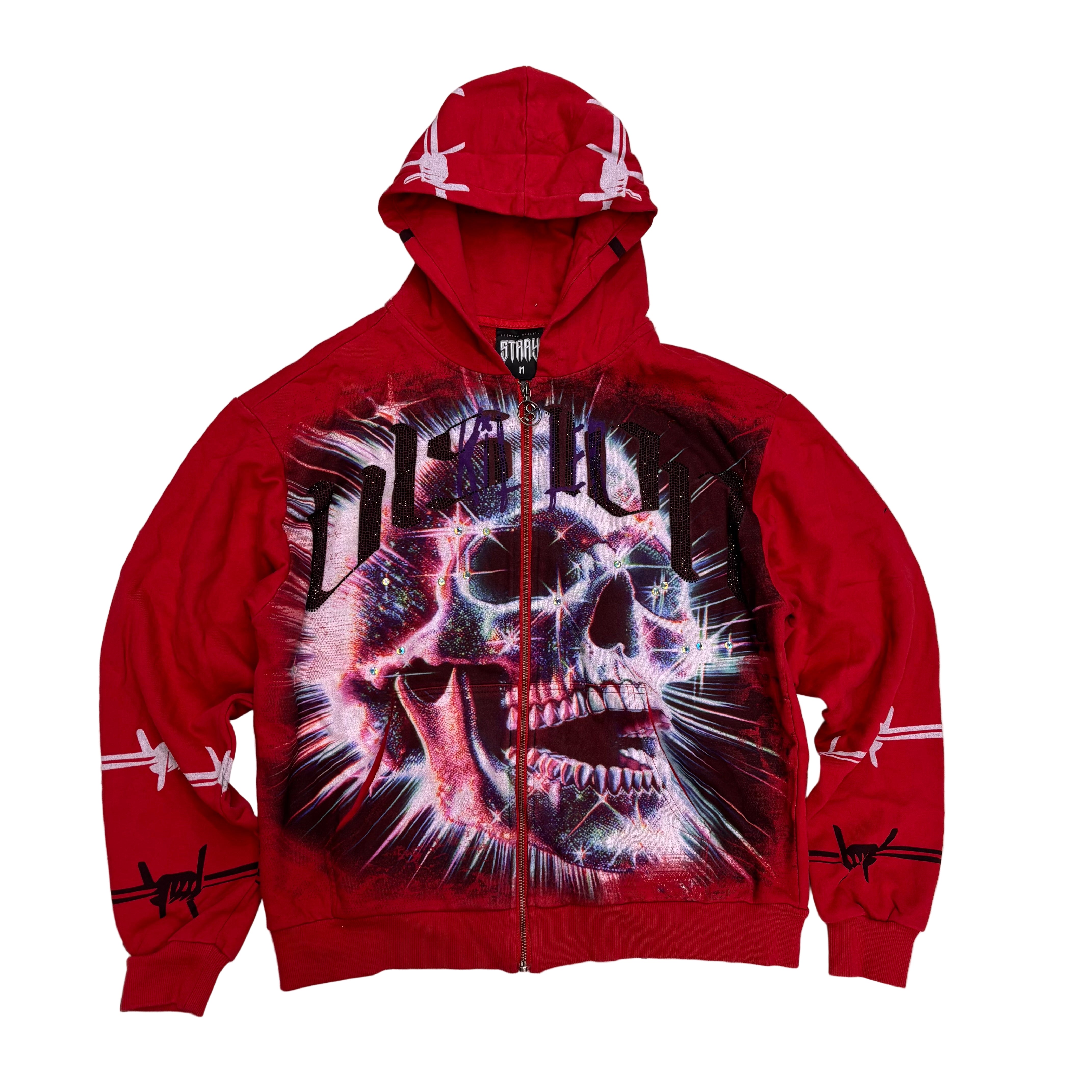 Stray - VISION Zip Hoodie - DK RED - 1503