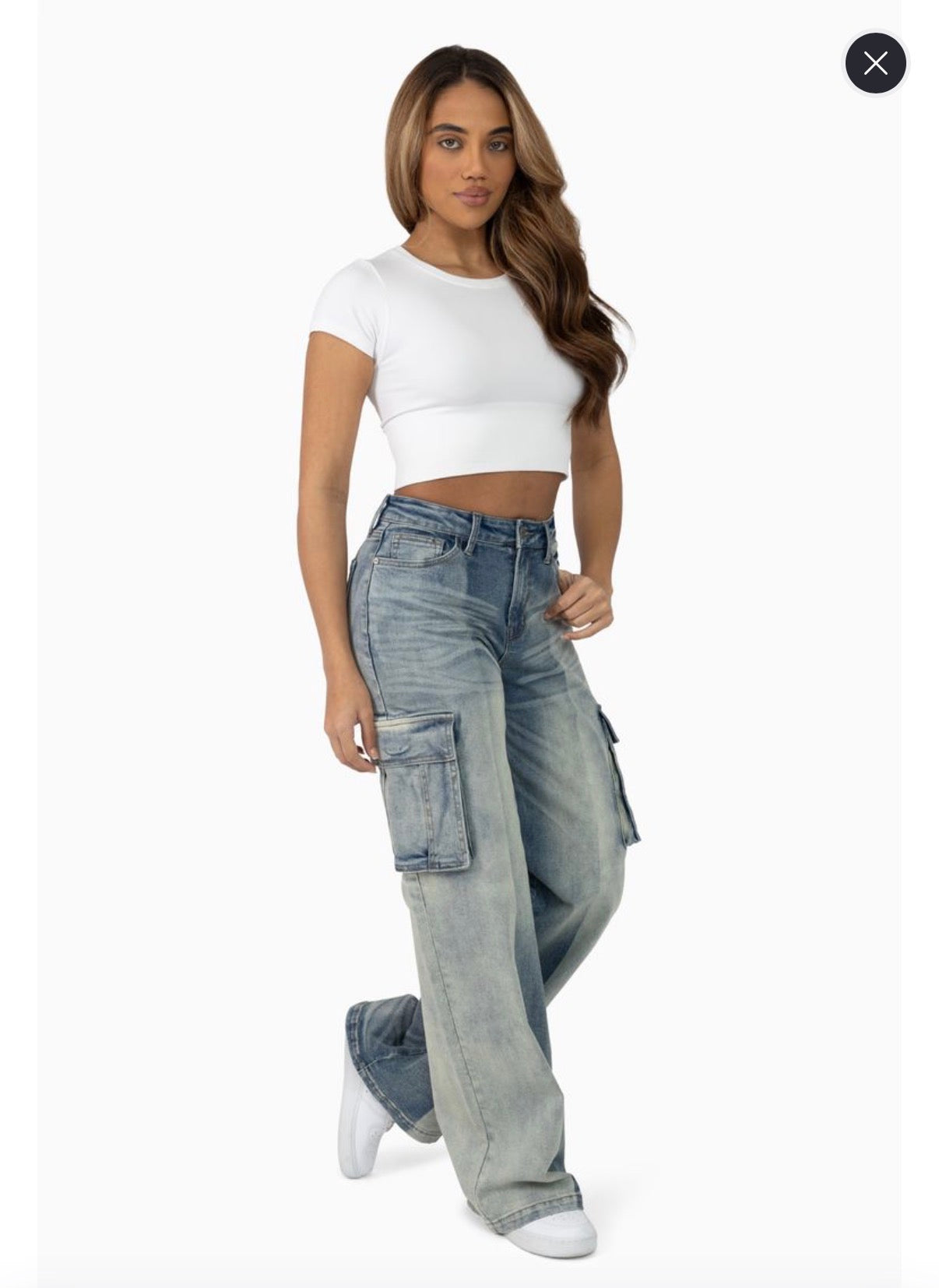 The Red - High Rise Washed Jeans - Ray Blue S104