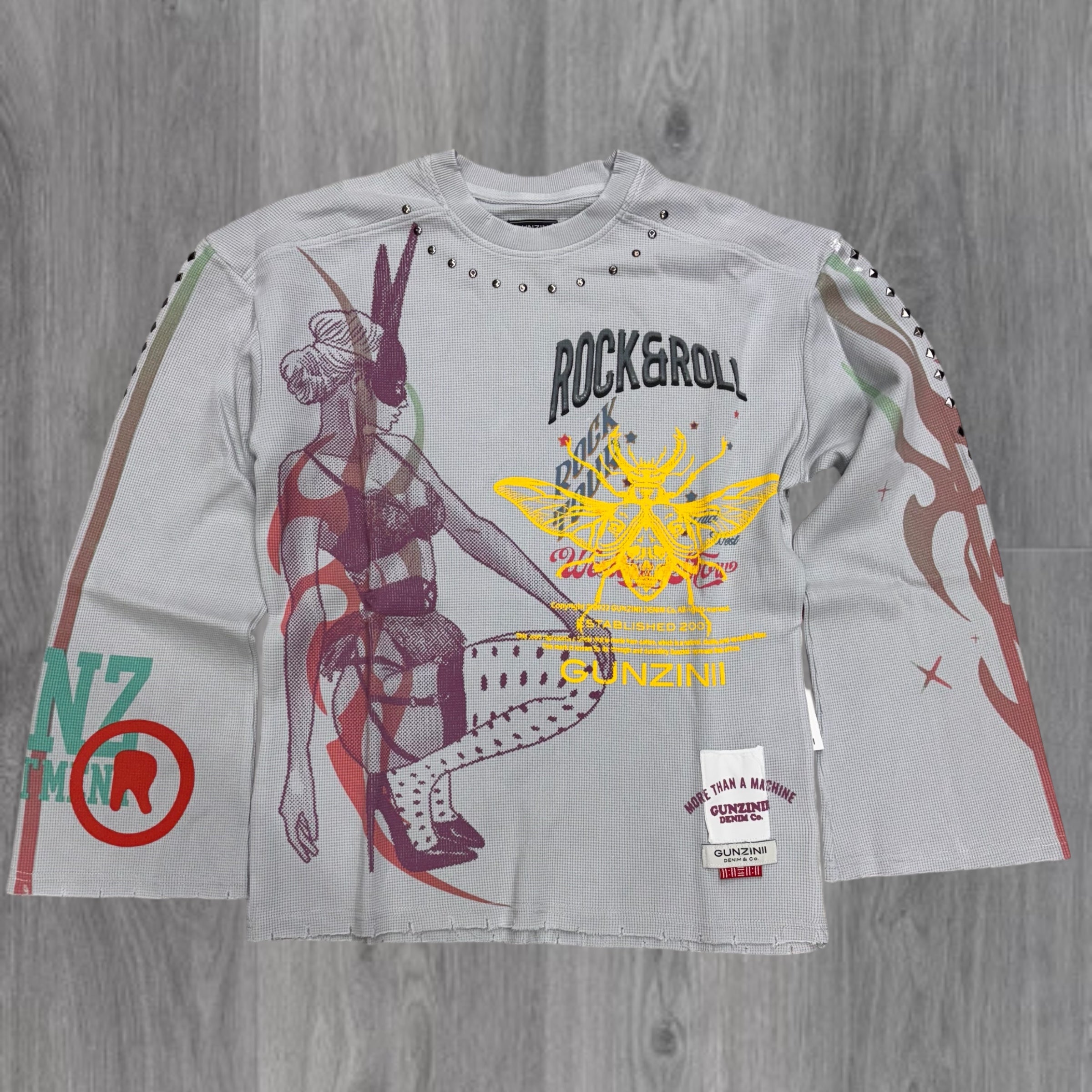 Gunzinii - Thermal ROCK TOUR Crew Neck - Light Grey - GZ846