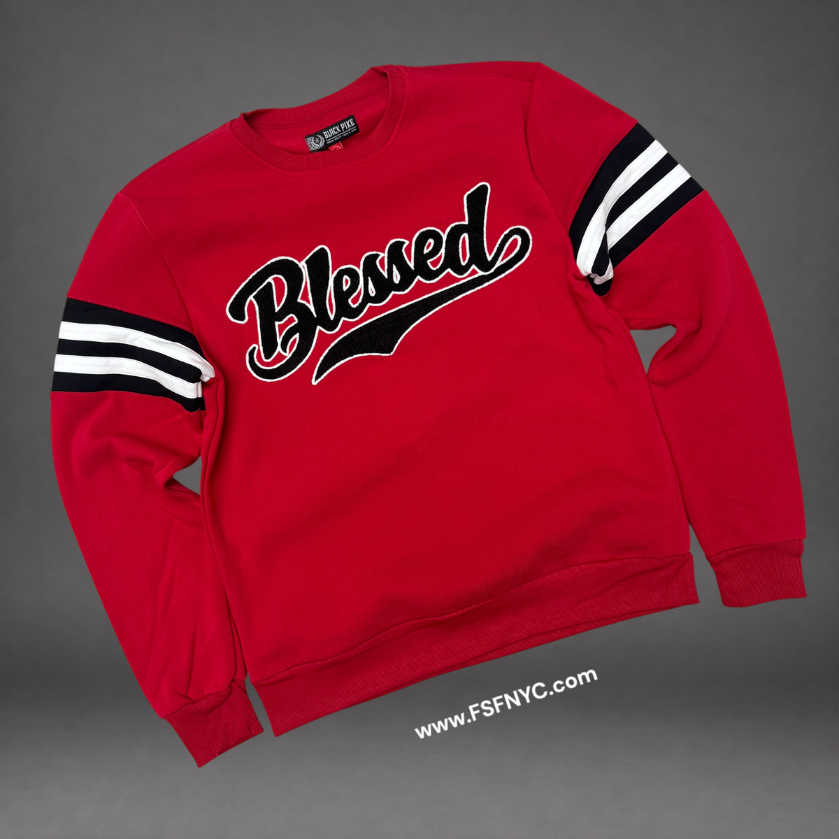 Pike - Blessed Crew Sweatshirt - Red - 2613