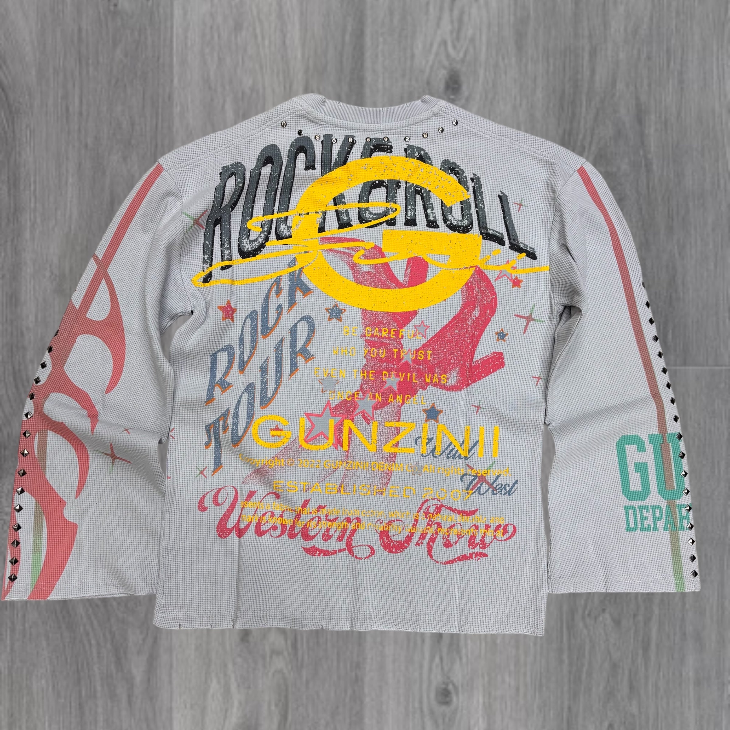 Gunzinii - Thermal ROCK TOUR Crew Neck - Light Grey - GZ846