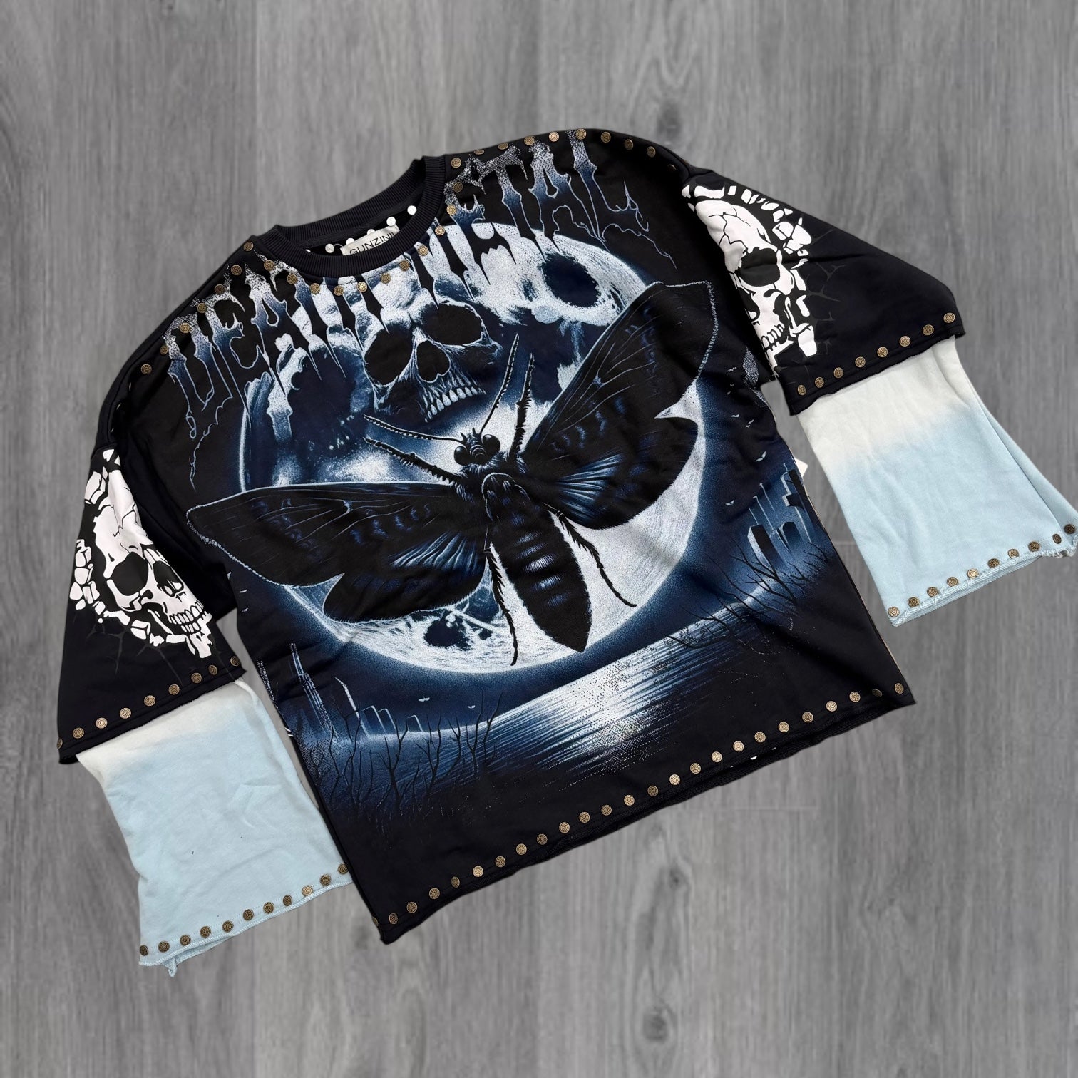 Gunzini - STING Crew Top - Charcoal - Gz916 zi