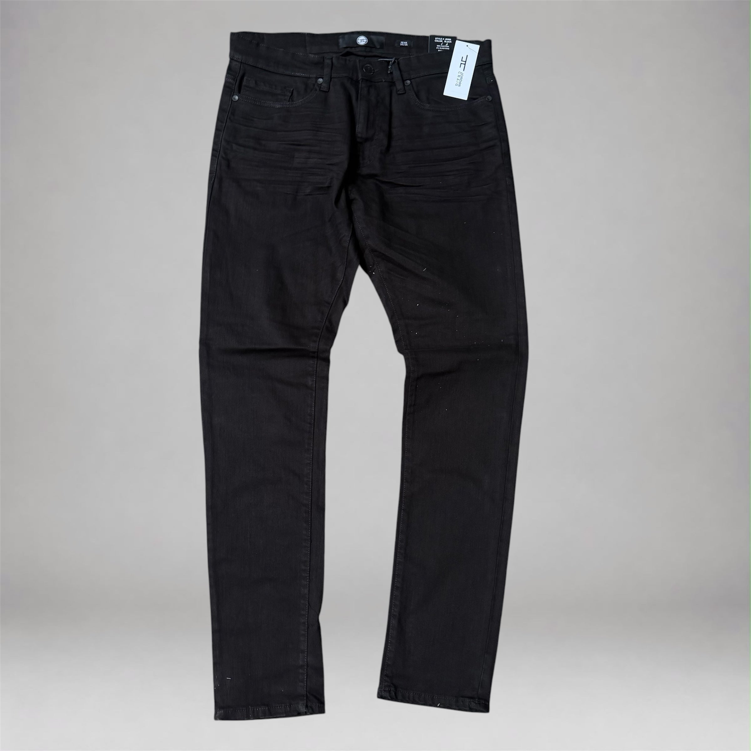 JC - Sean Plain Slim Jeans - Black JS996