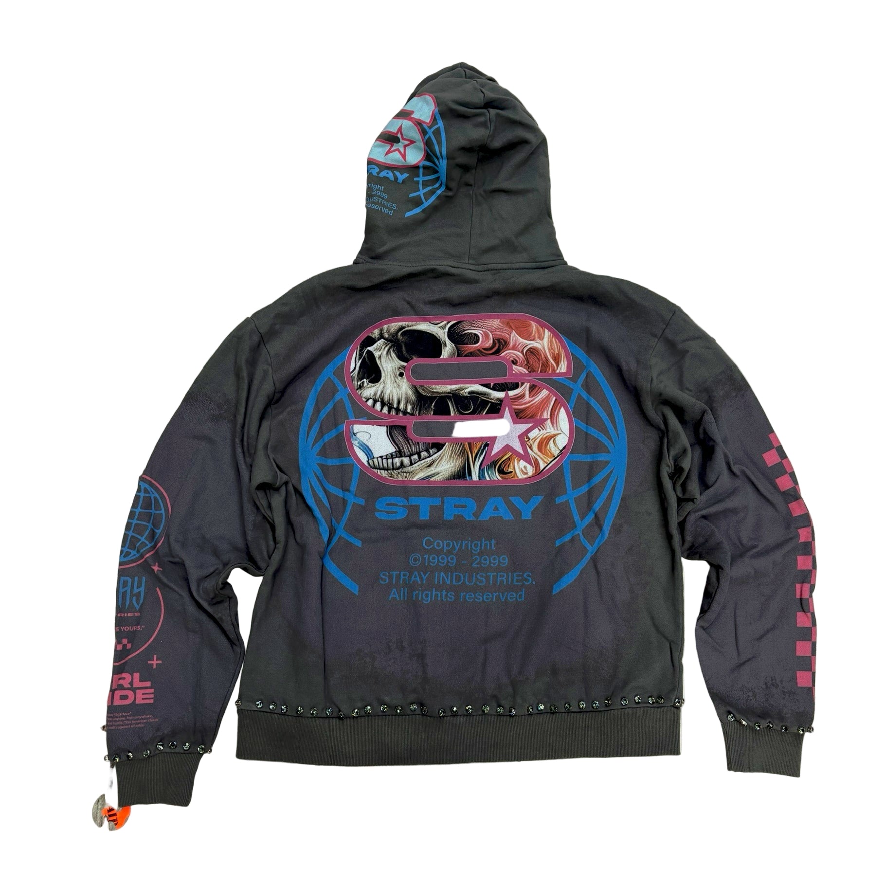 Stray - ROSES DUO Pullover Hoodie - CHRCL - 1548