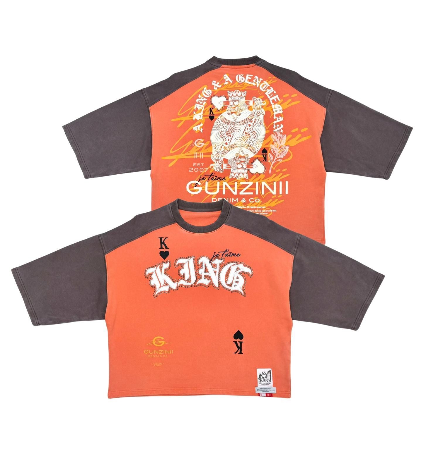 Gunzinii The Ace Heavy Weight T-shirt Burnt Orange GZ617 M