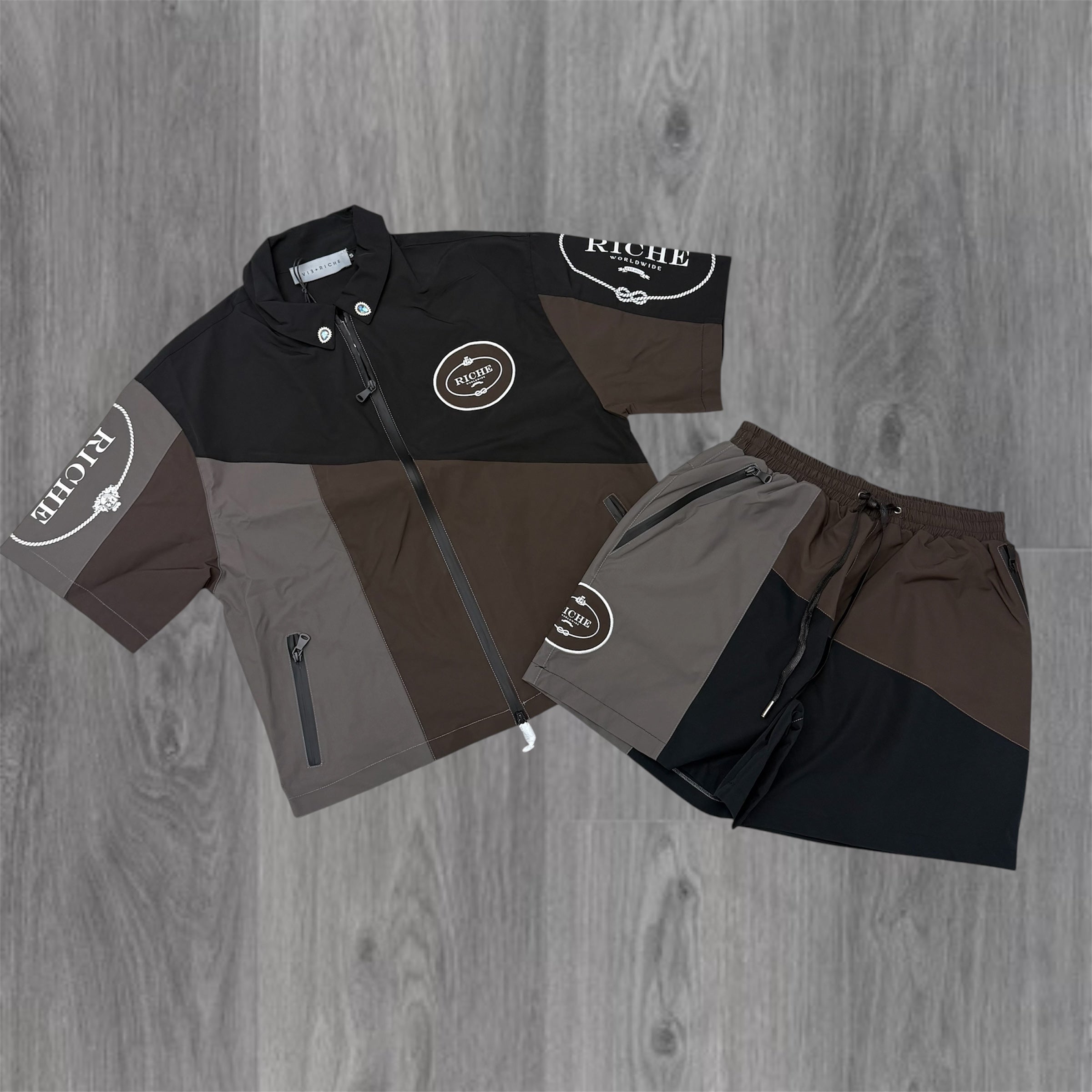 VR - Monoblock Windbreaker Short Set - Black 2050 2051