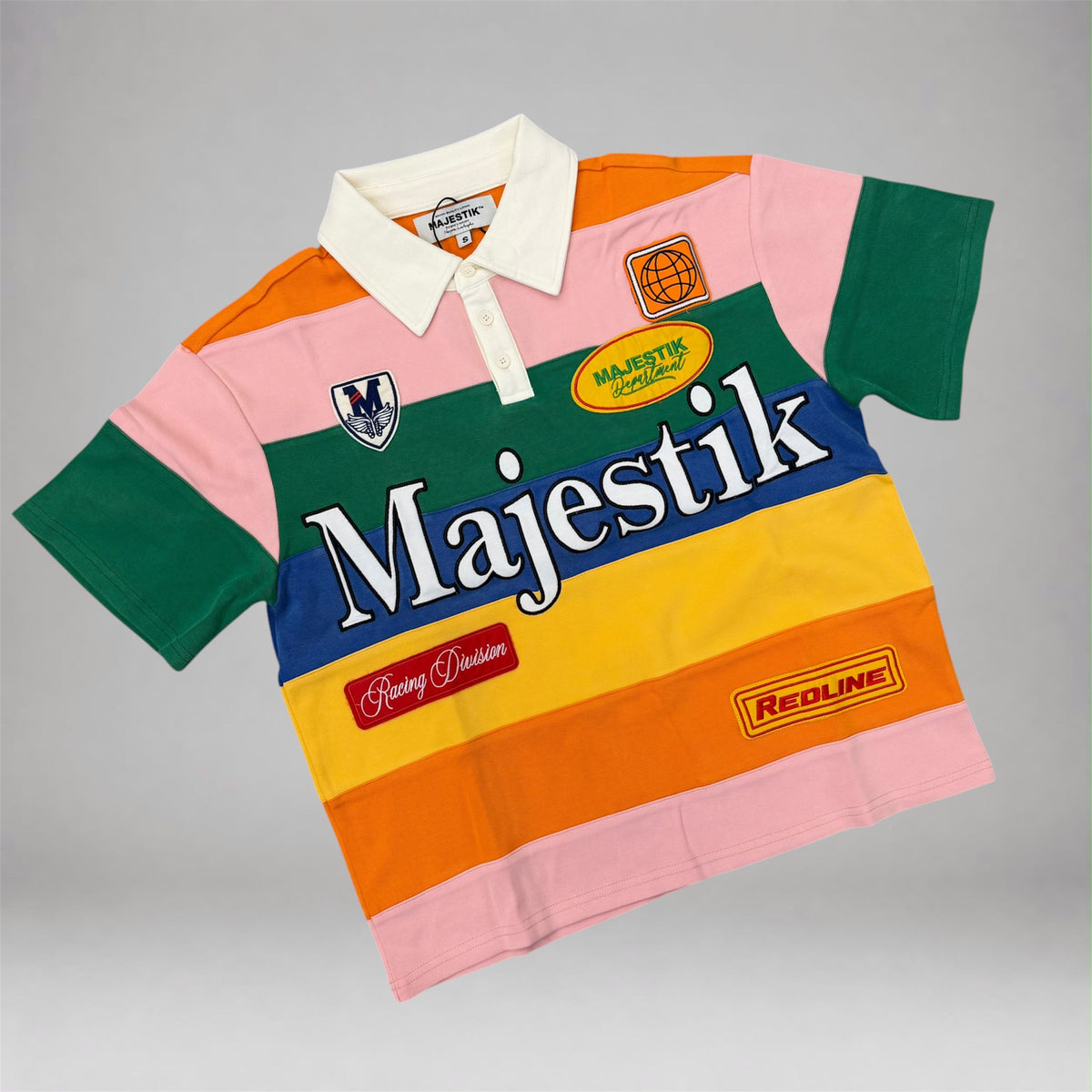 MSKTK - Strip Polo w/patches - Multi Color - 26820