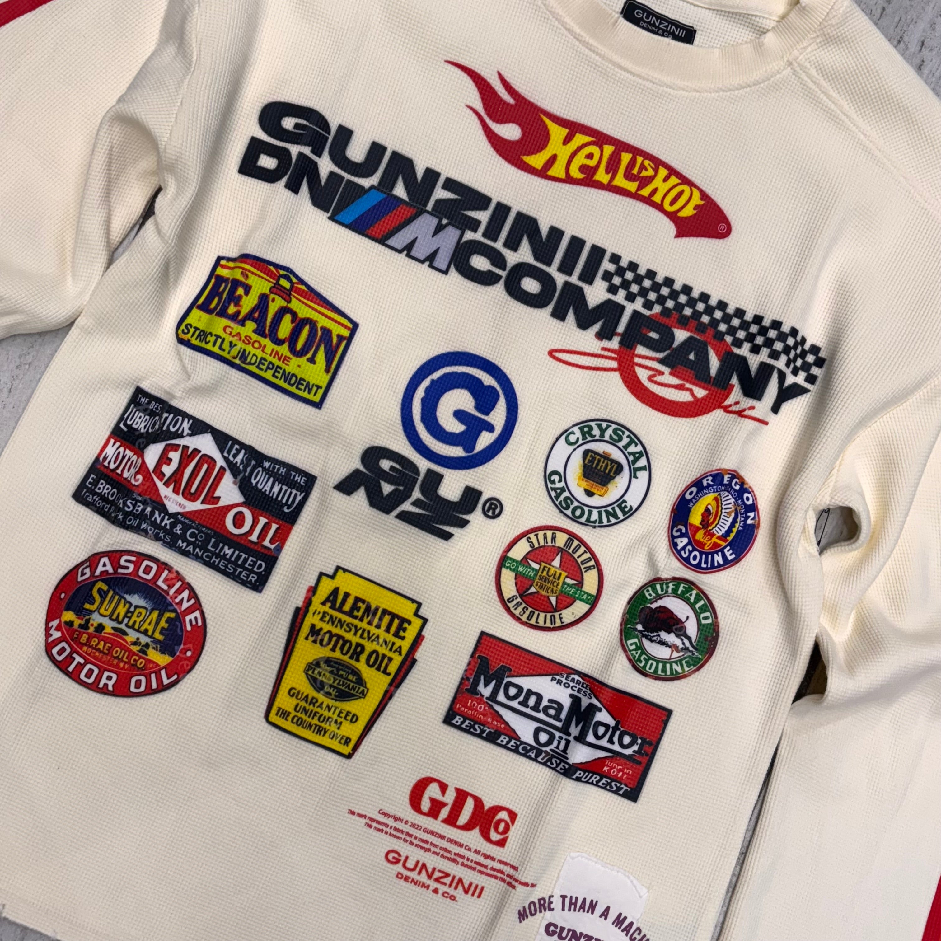 Gunzinii - Thermal Speed Crew Neck - Off White- GZ838