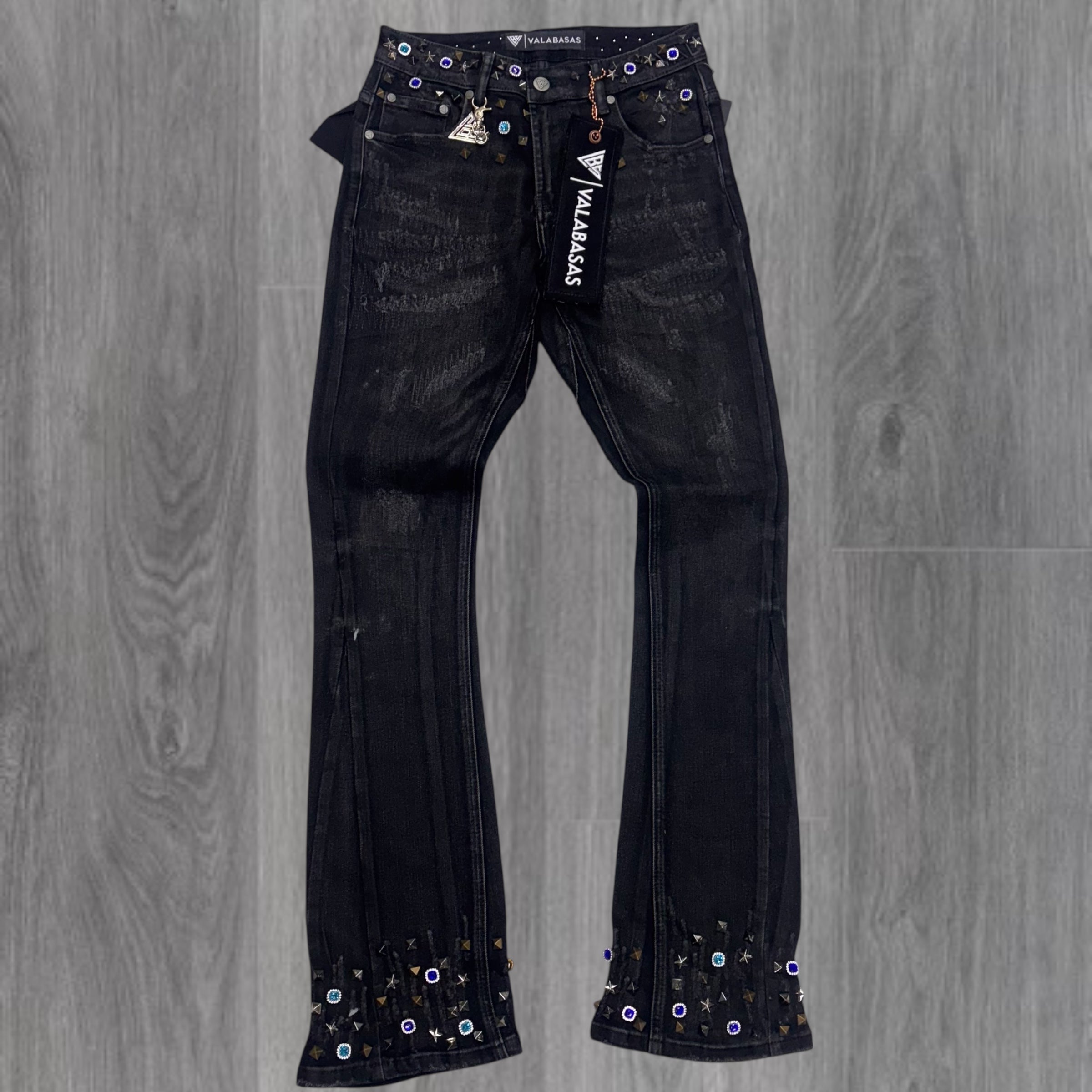 Valabasas - ION Stacked Waxed Jeans - GRYWSH - 1058