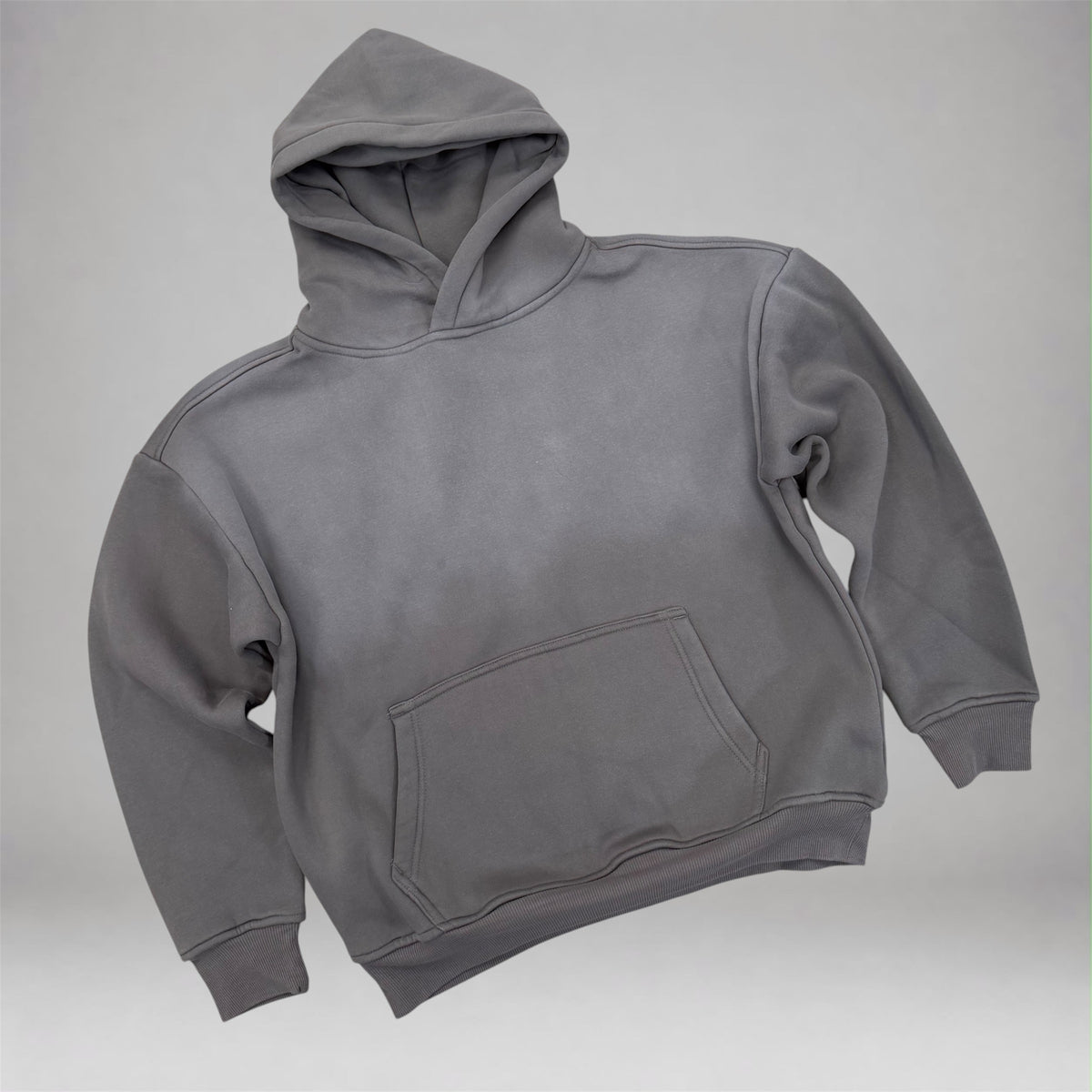 Rebel - The Sunfaded Hoodie - Dk.Grey 385