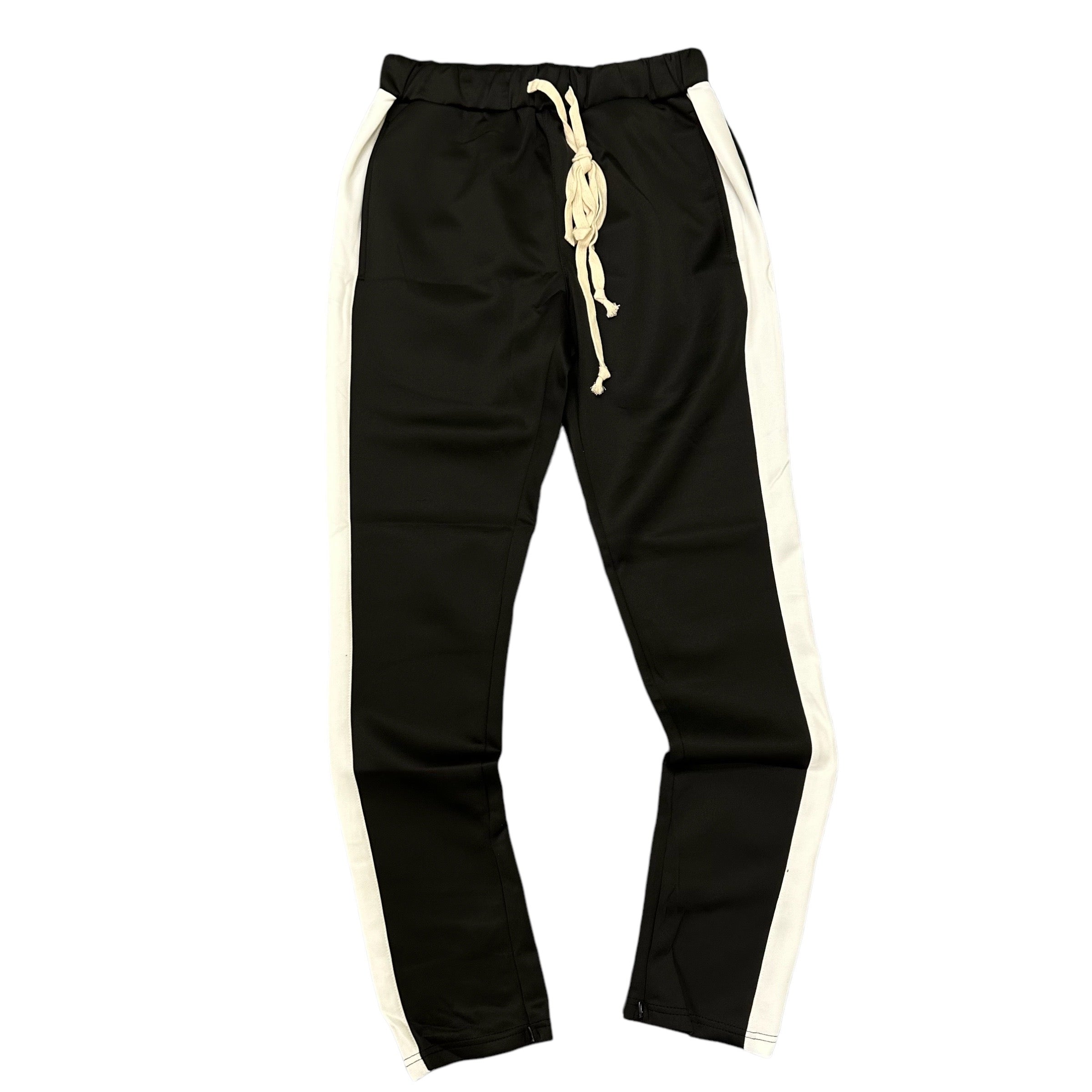 Ckel Slim Track Pants Black White 119