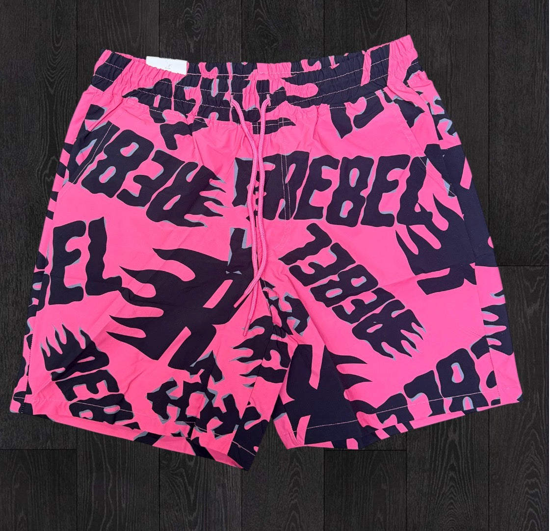 Rebel - Nylon Shorts - H.Pink - 913